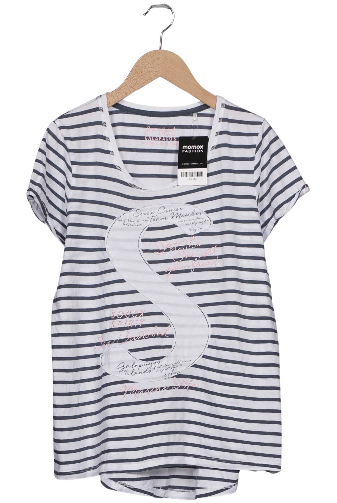 

Soccx Damen T-Shirt, marineblau, Gr. 38