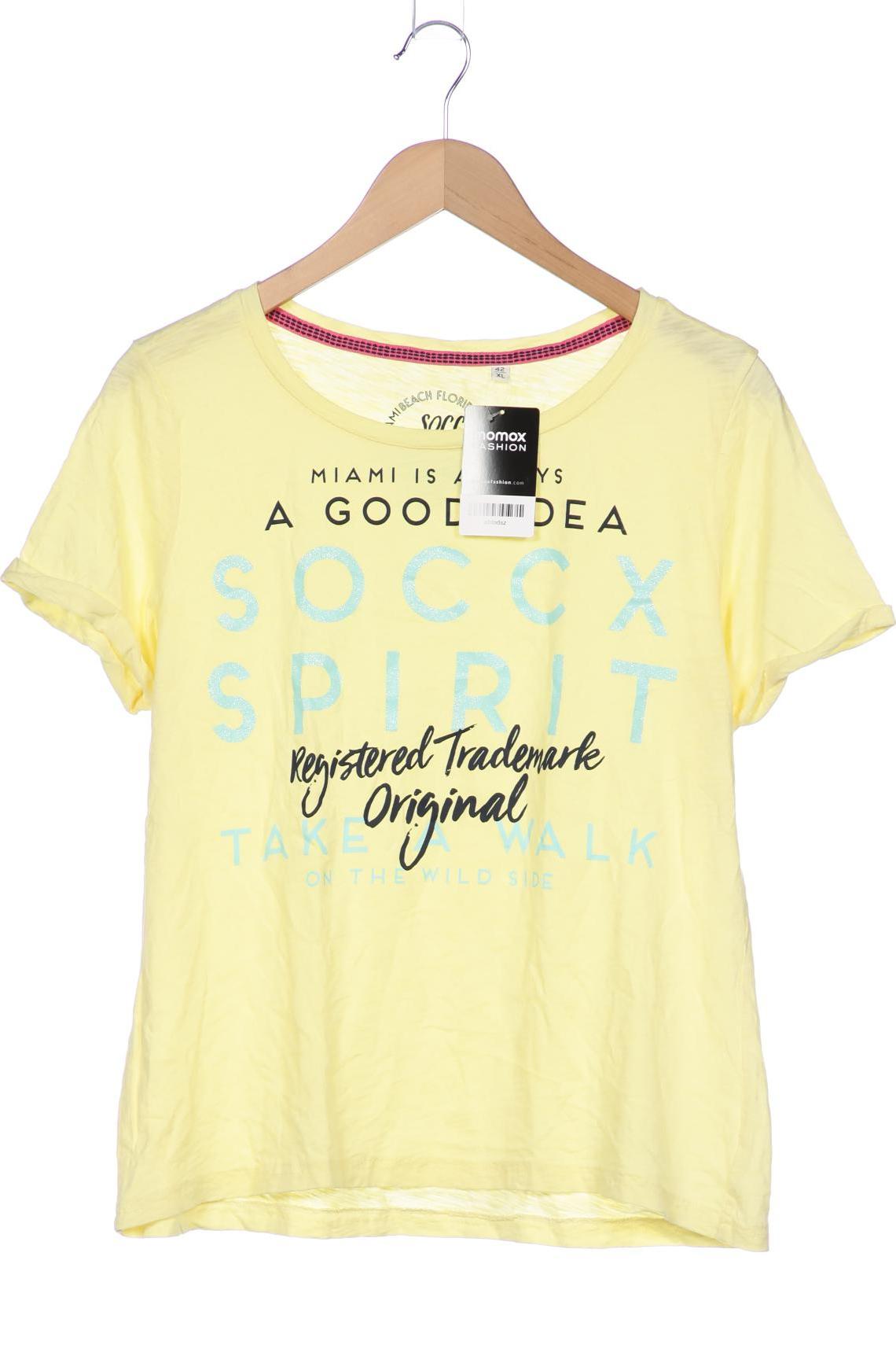 

Soccx Damen T-Shirt, gelb, Gr. 42