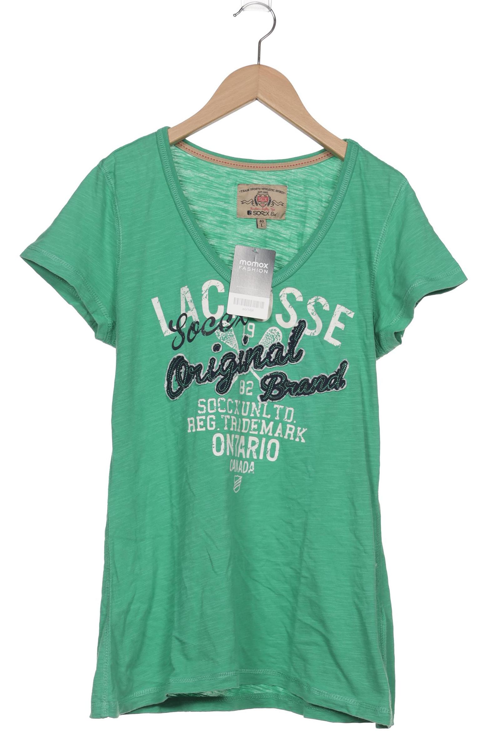 

Soccx Damen T-Shirt, grün, Gr. 40