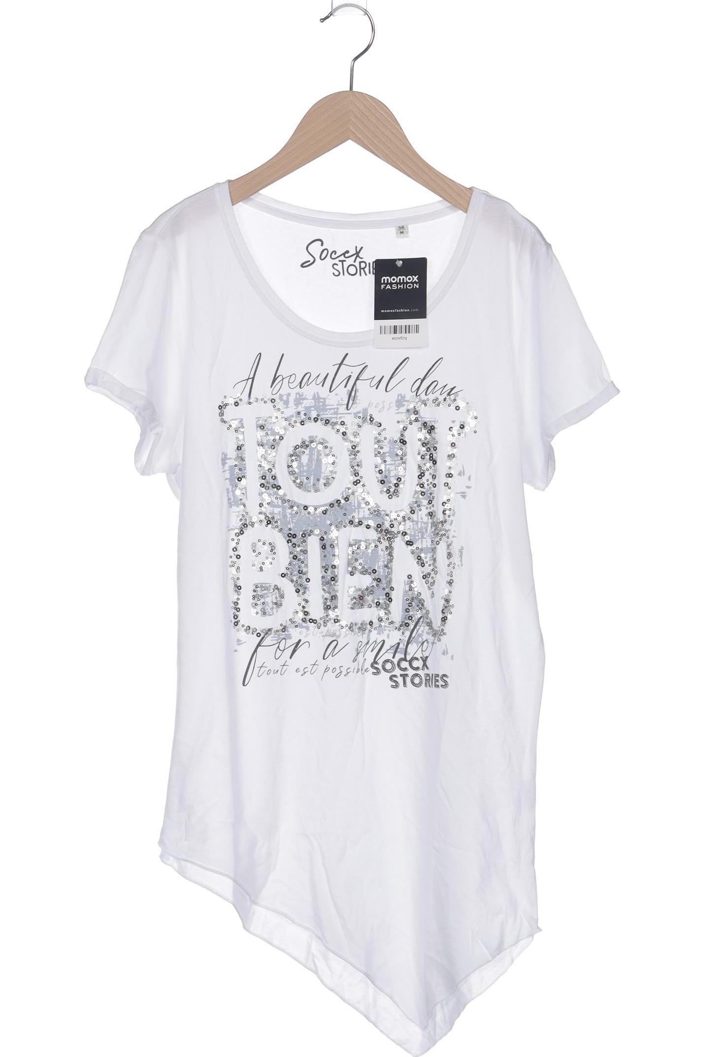 

Soccx Damen T-Shirt, weiß, Gr. 38