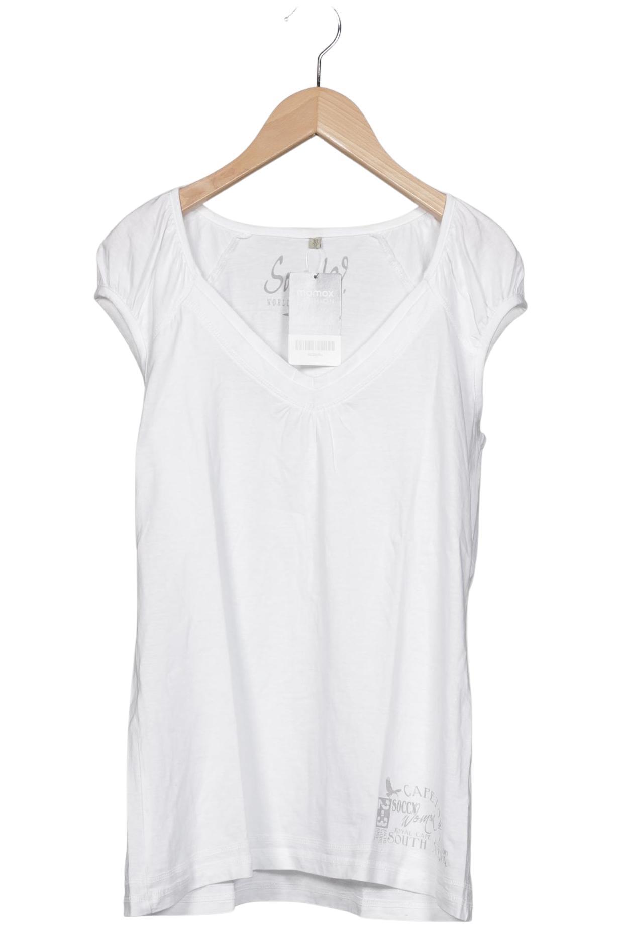

Soccx Damen T-Shirt, weiß, Gr. 38