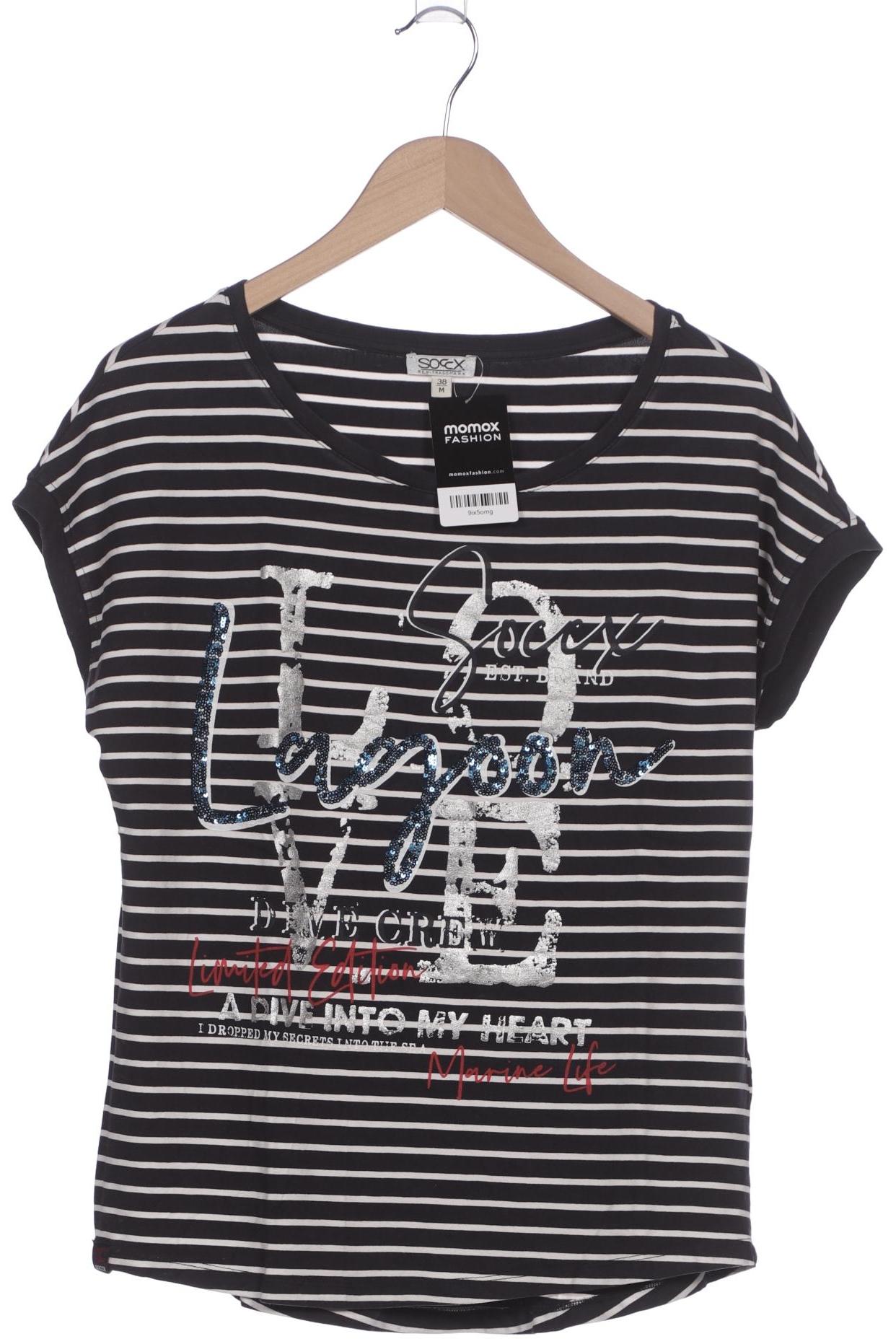 

Soccx Damen T-Shirt, marineblau, Gr. 38