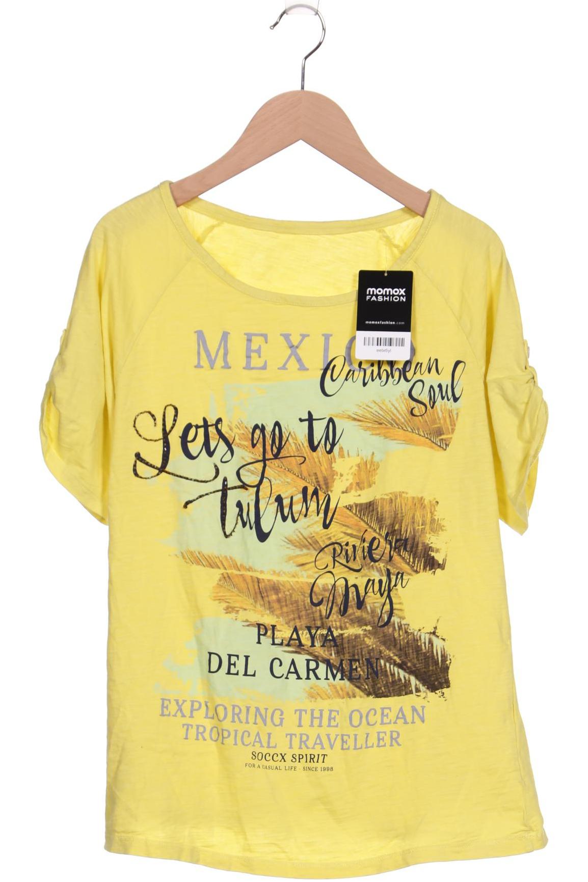 

Soccx Damen T-Shirt, gelb, Gr. 38