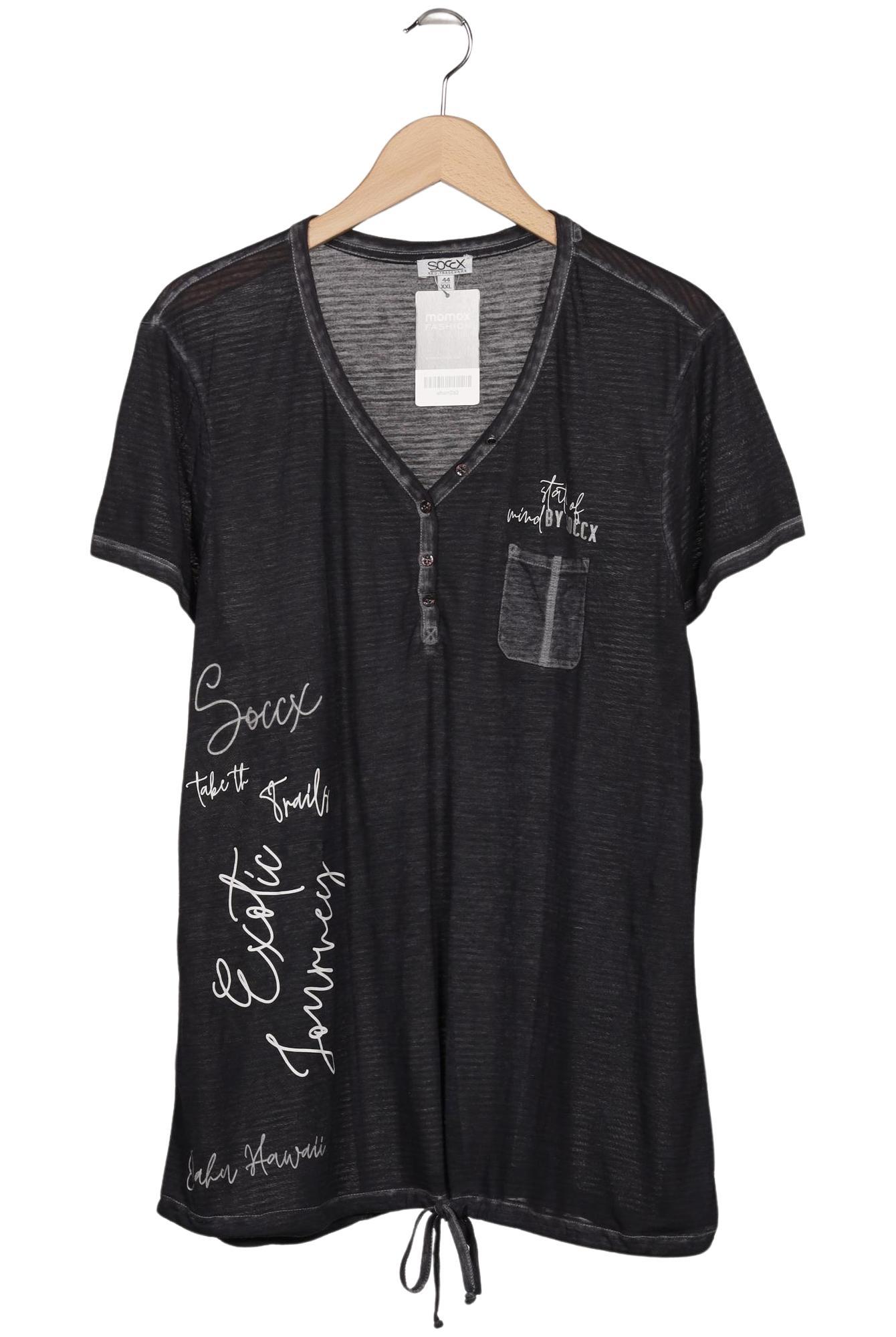 

Soccx Damen T-Shirt, schwarz, Gr. 44