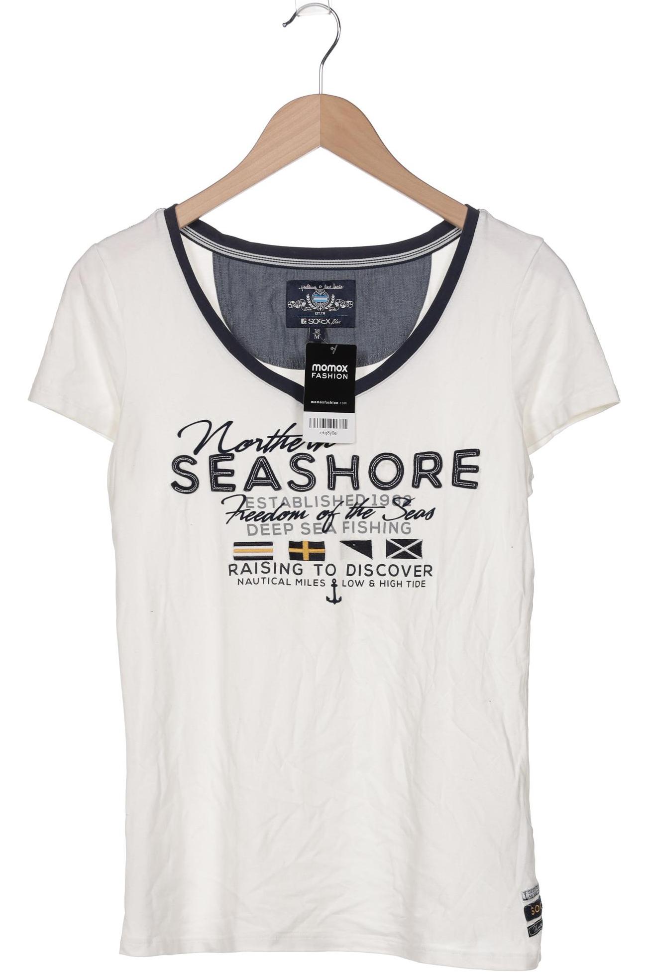 

Soccx Damen T-Shirt, weiß, Gr. 38