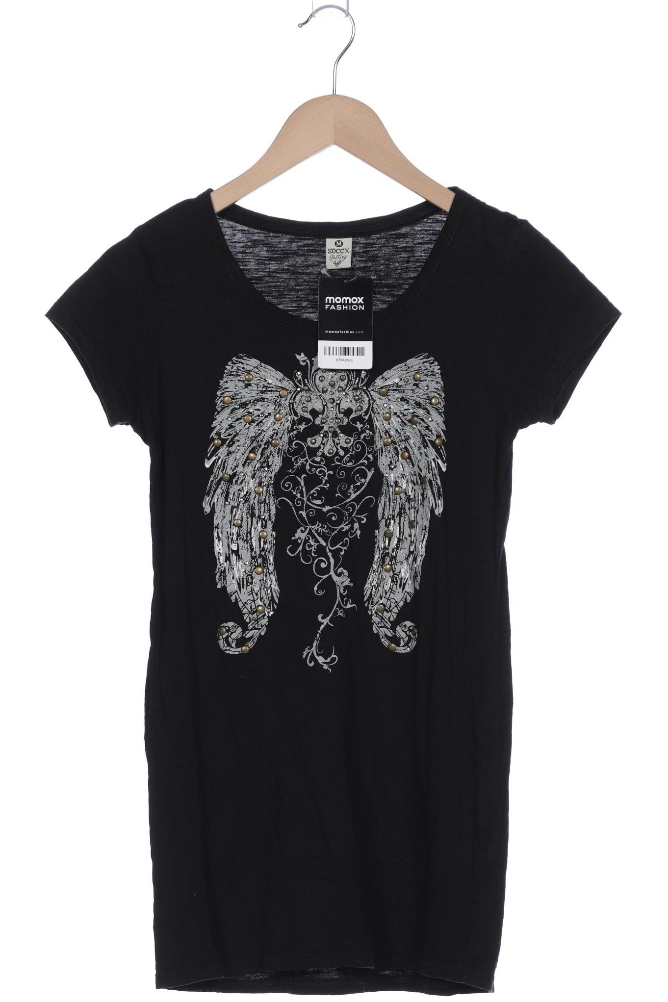 

Soccx Damen T-Shirt, schwarz, Gr. 38