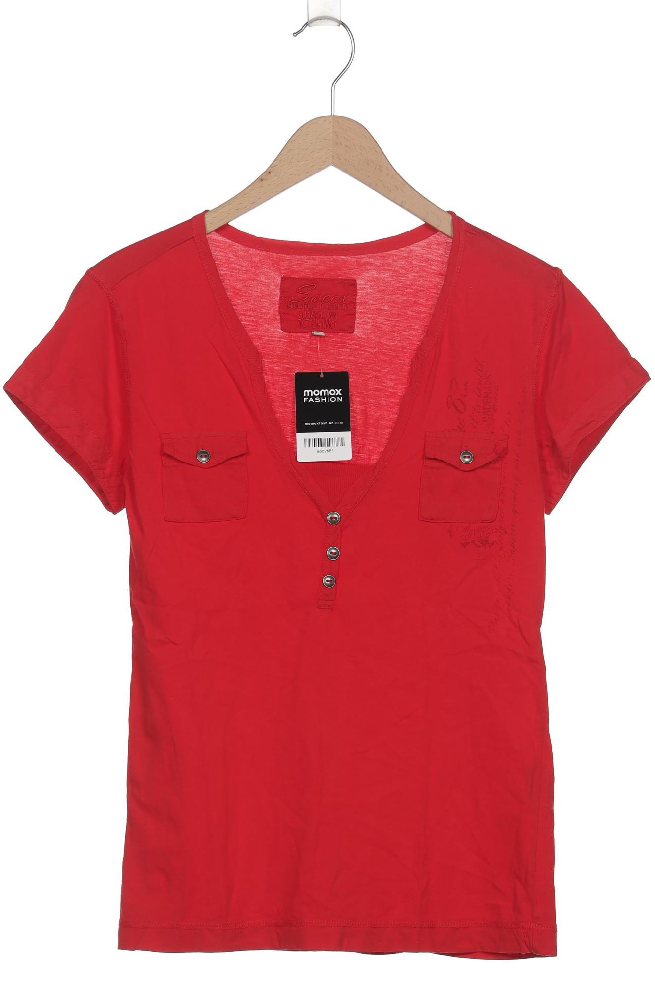 

Soccx Damen T-Shirt, rot, Gr. 46
