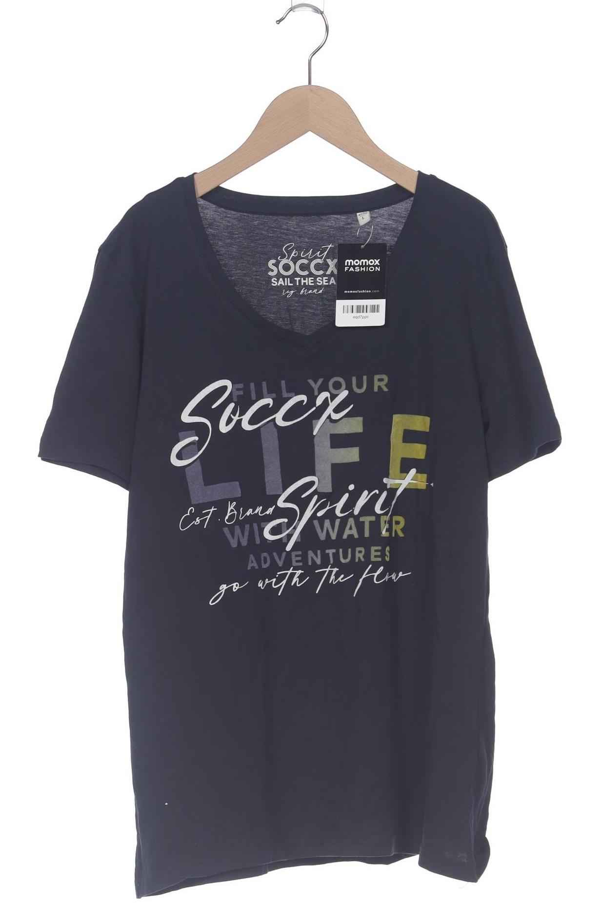 

Soccx Damen T-Shirt, marineblau, Gr. 42