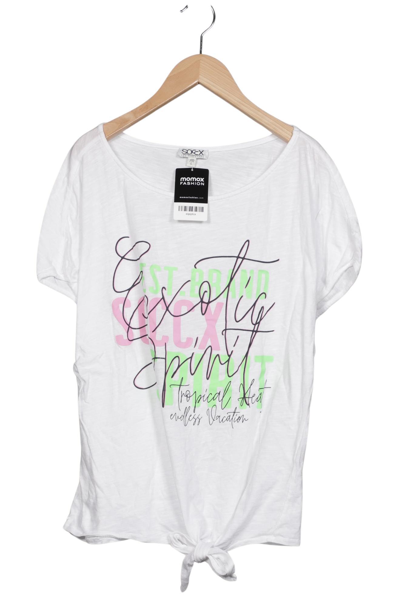 

Soccx Damen T-Shirt, weiß, Gr. 40