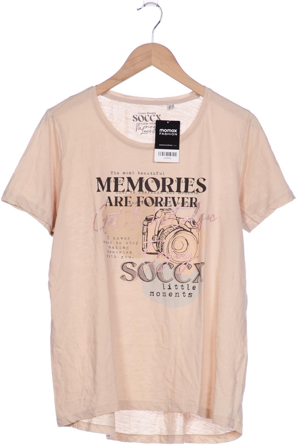 

Soccx Damen T-Shirt, beige, Gr. 42