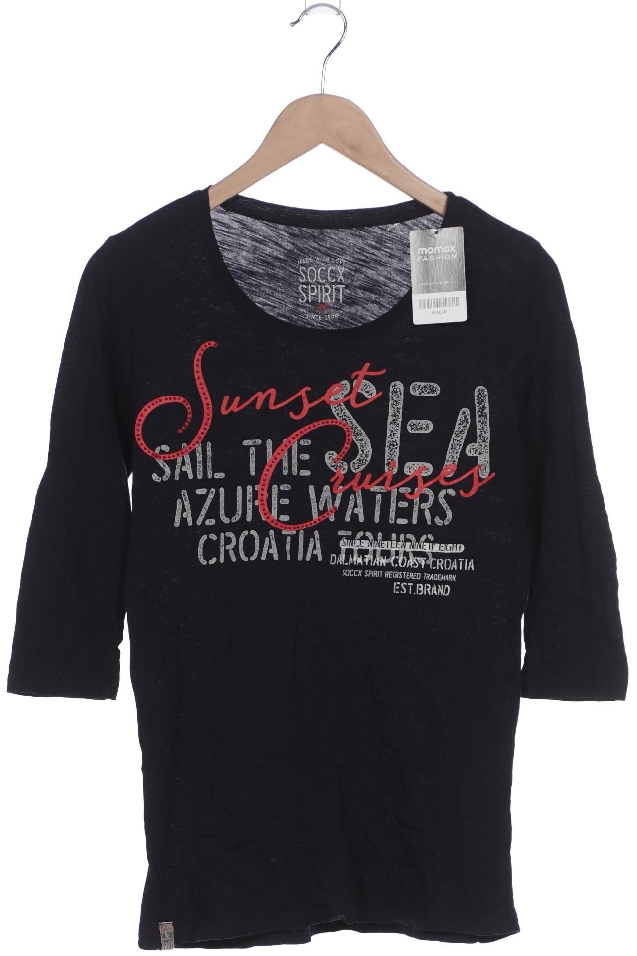 

Soccx Damen T-Shirt, marineblau, Gr. 38