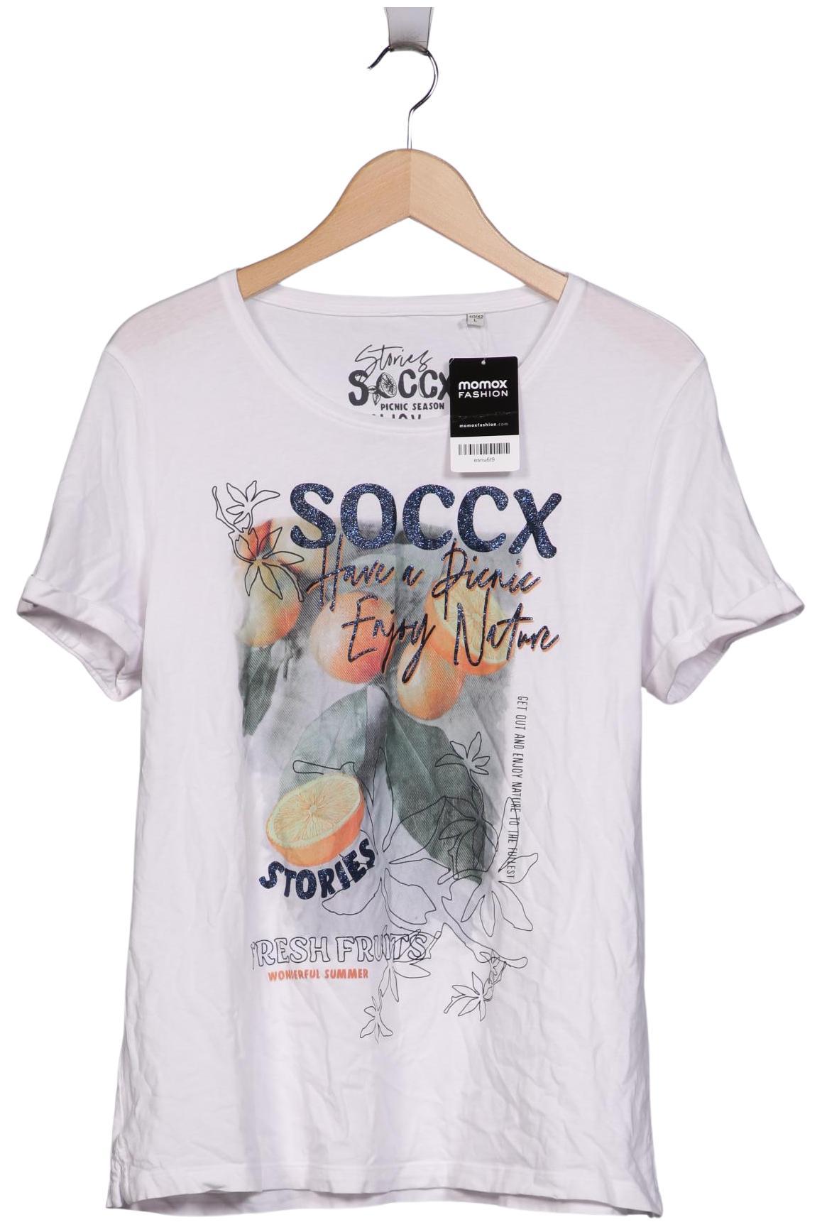 

Soccx Damen T-Shirt, weiß, Gr. 42
