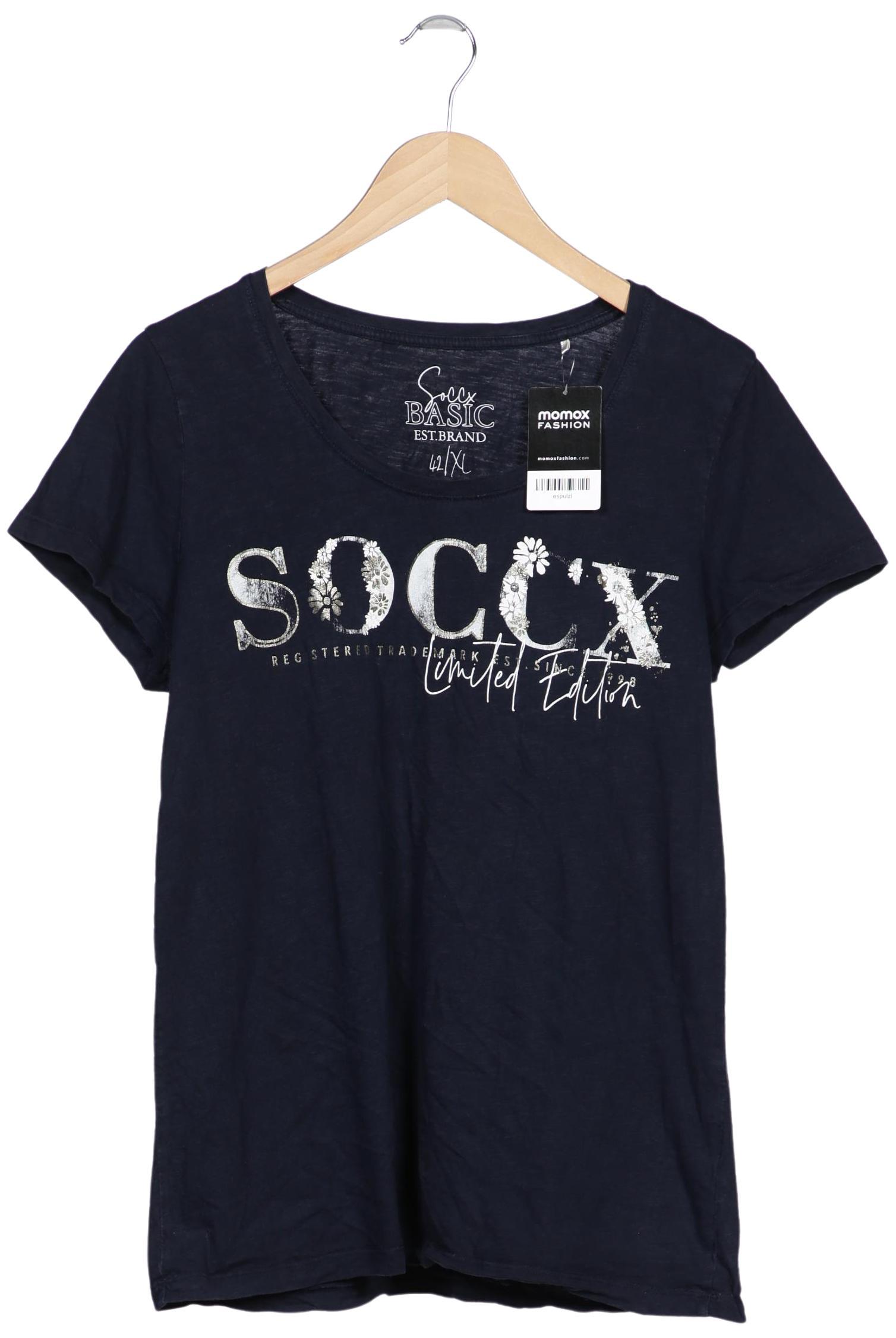 

Soccx Damen T-Shirt, marineblau, Gr. 42