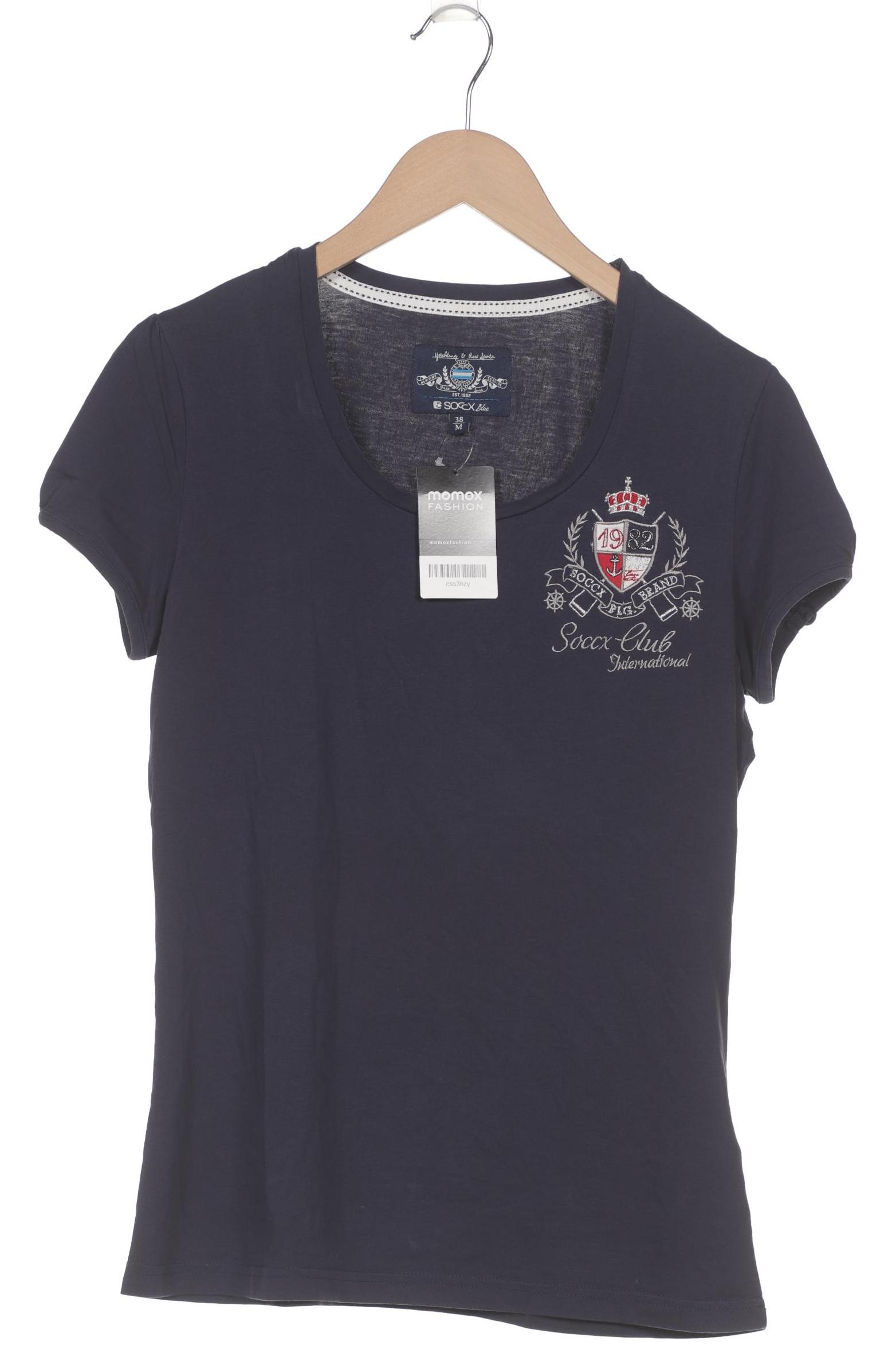 

Soccx Damen T-Shirt, marineblau, Gr. 38