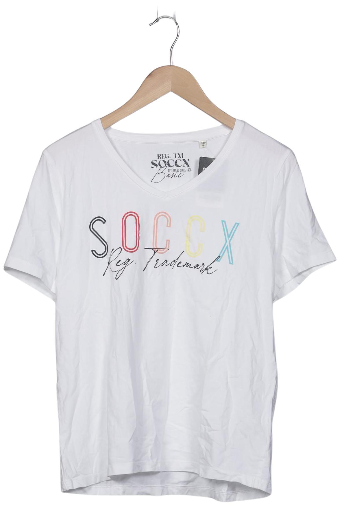 

Soccx Damen T-Shirt, weiß, Gr. 44