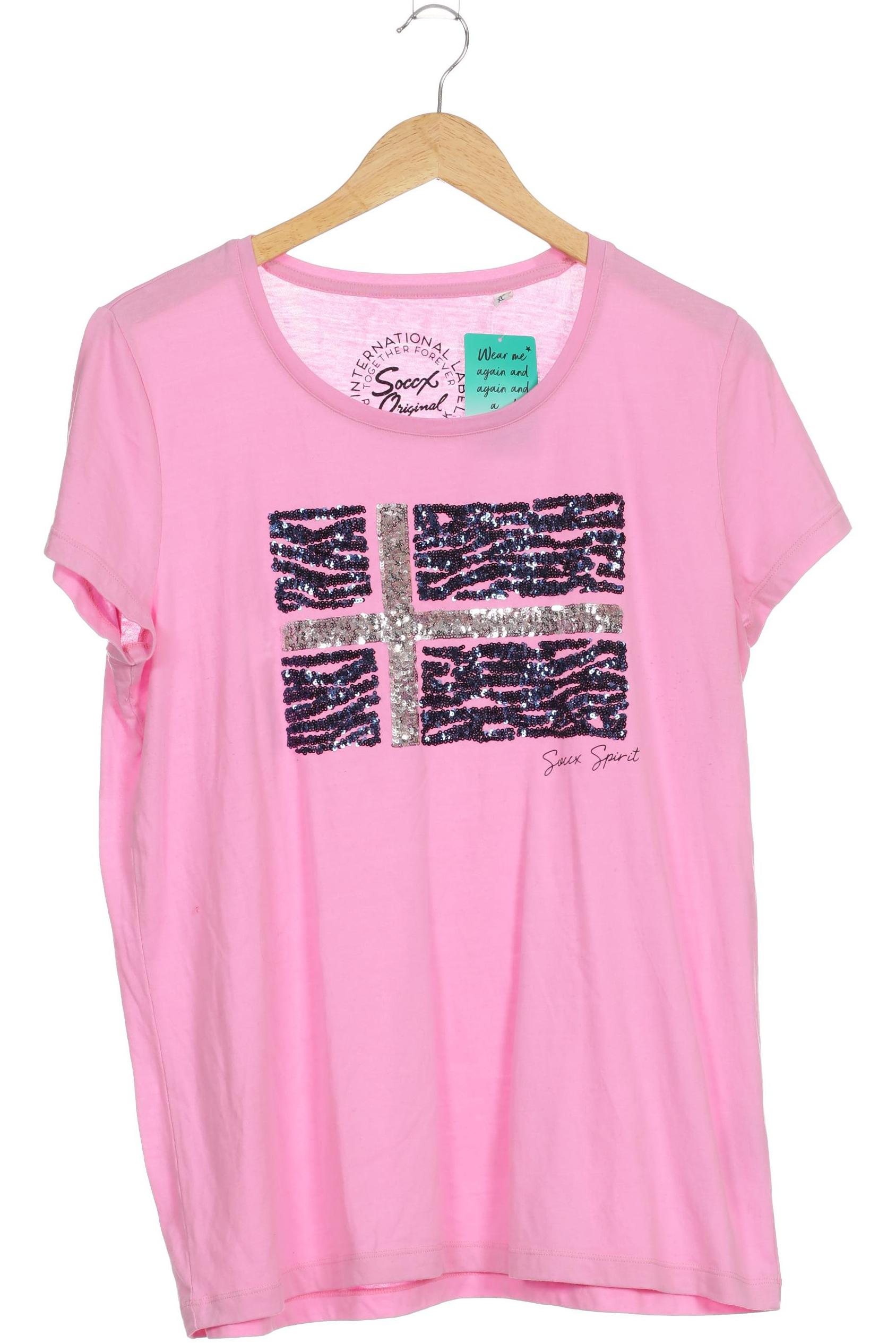 

Soccx Damen T-Shirt, pink, Gr. 44