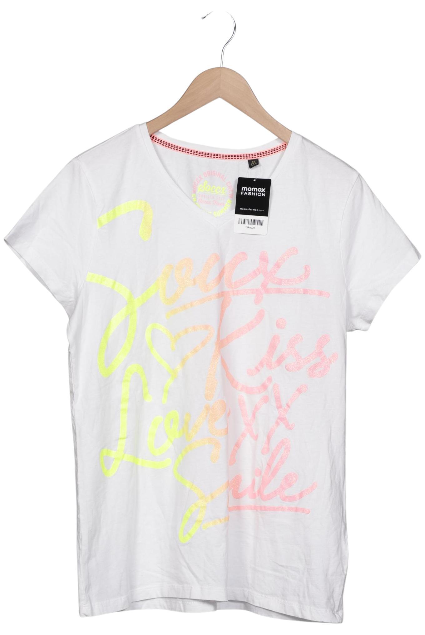 

Soccx Damen T-Shirt, weiß, Gr. 44