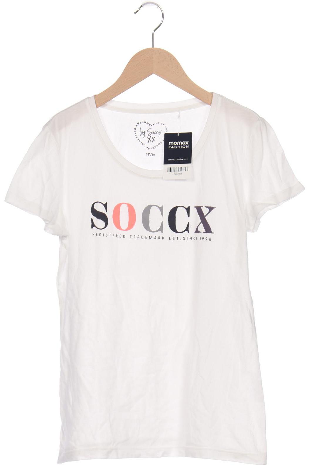 

Soccx Damen T-Shirt, weiß, Gr. 38