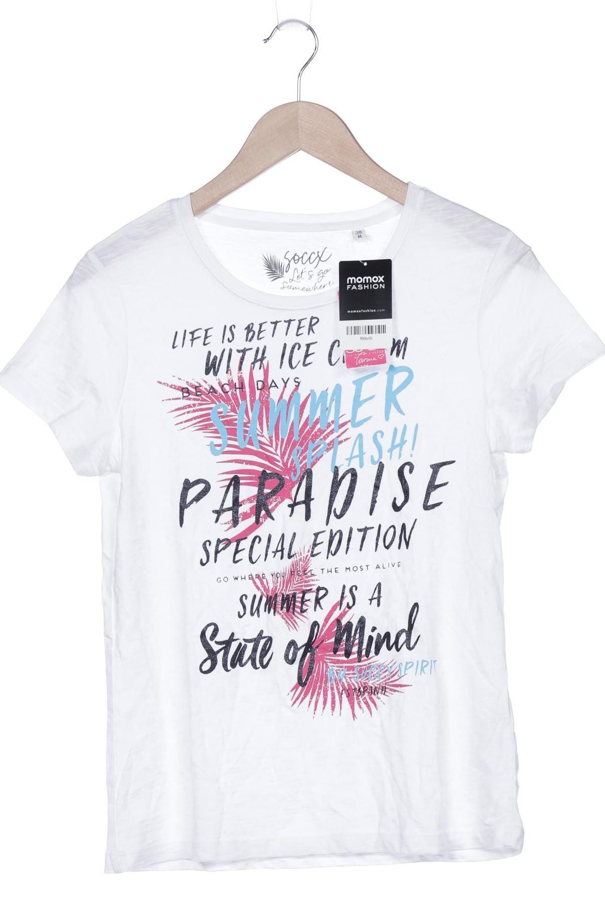 

Soccx Damen T-Shirt, weiß, Gr. 38