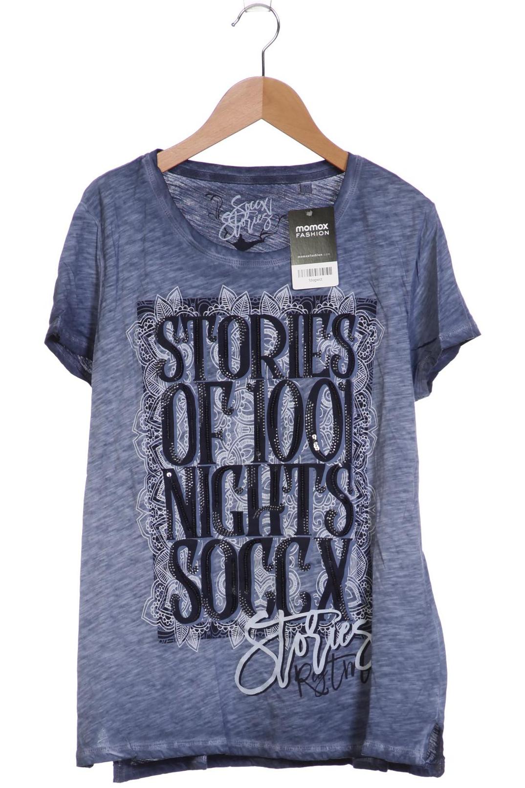 

Soccx Damen T-Shirt, blau, Gr. 40