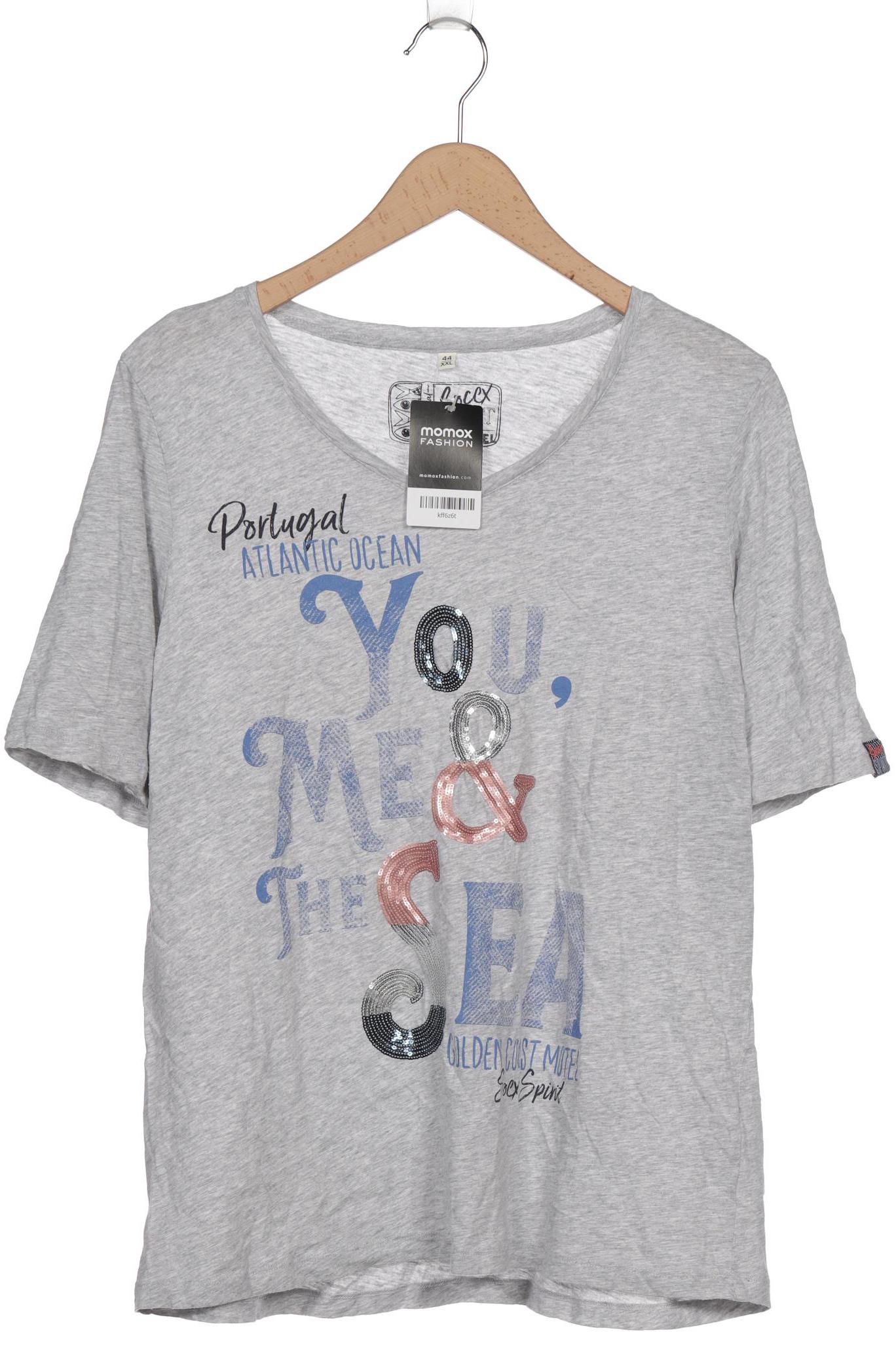 

Soccx Damen T-Shirt, grau, Gr. 44