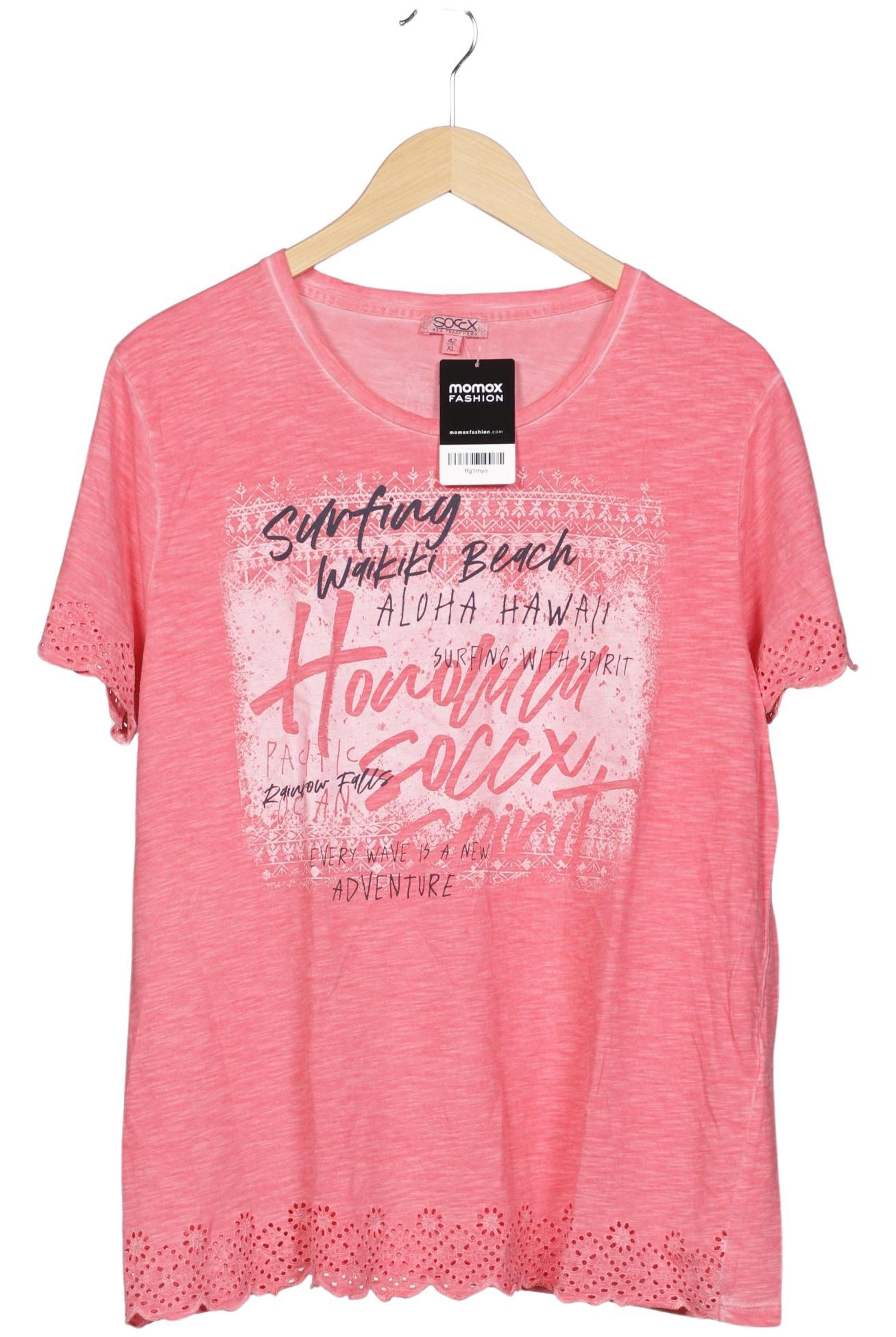 

Soccx Damen T-Shirt, pink, Gr. 42