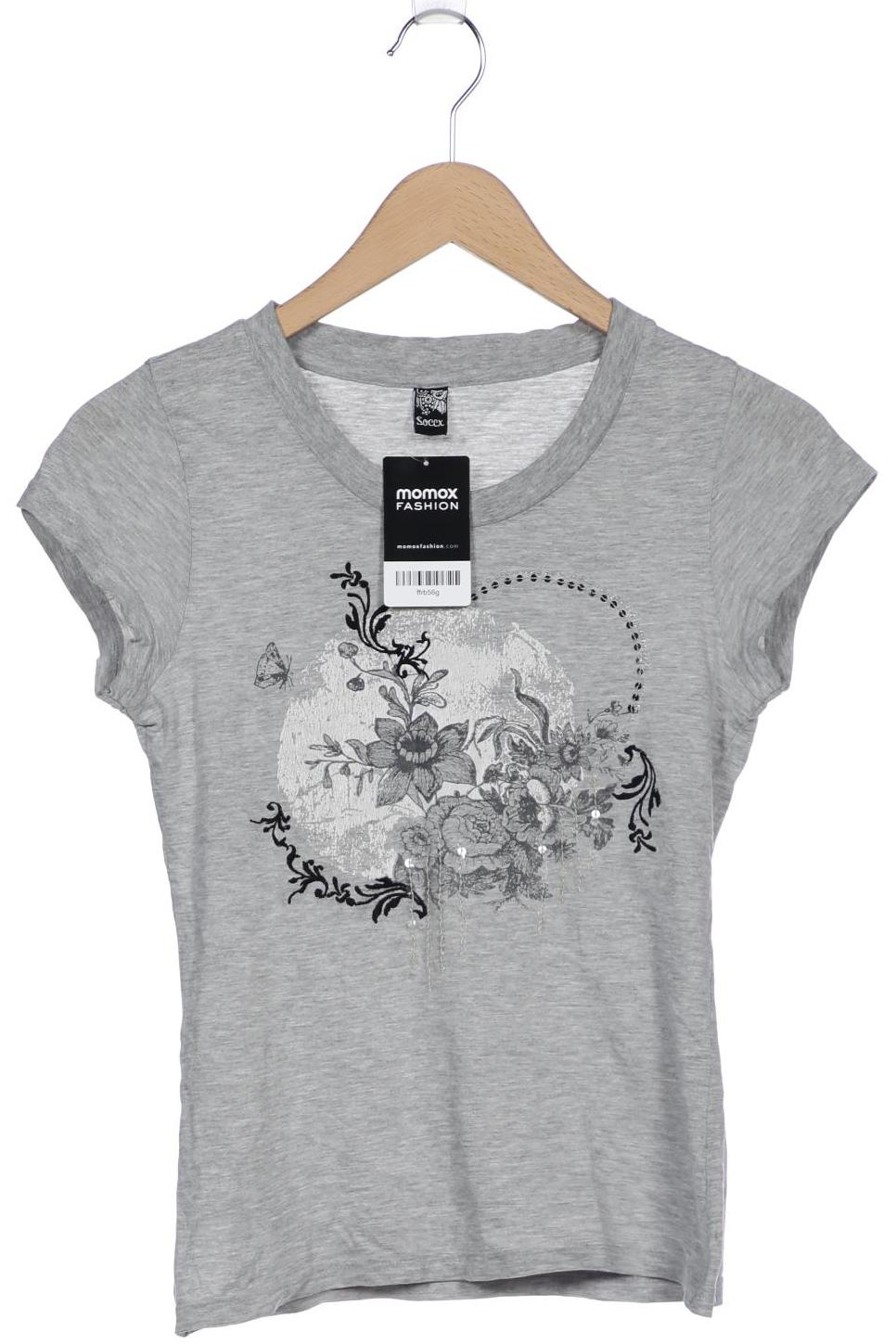 

SOCCX Damen T-Shirt, grau