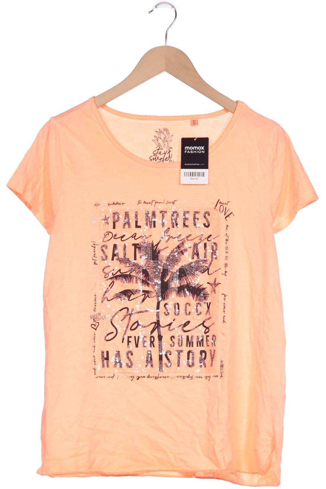 

Soccx Damen T-Shirt, orange, Gr. 42