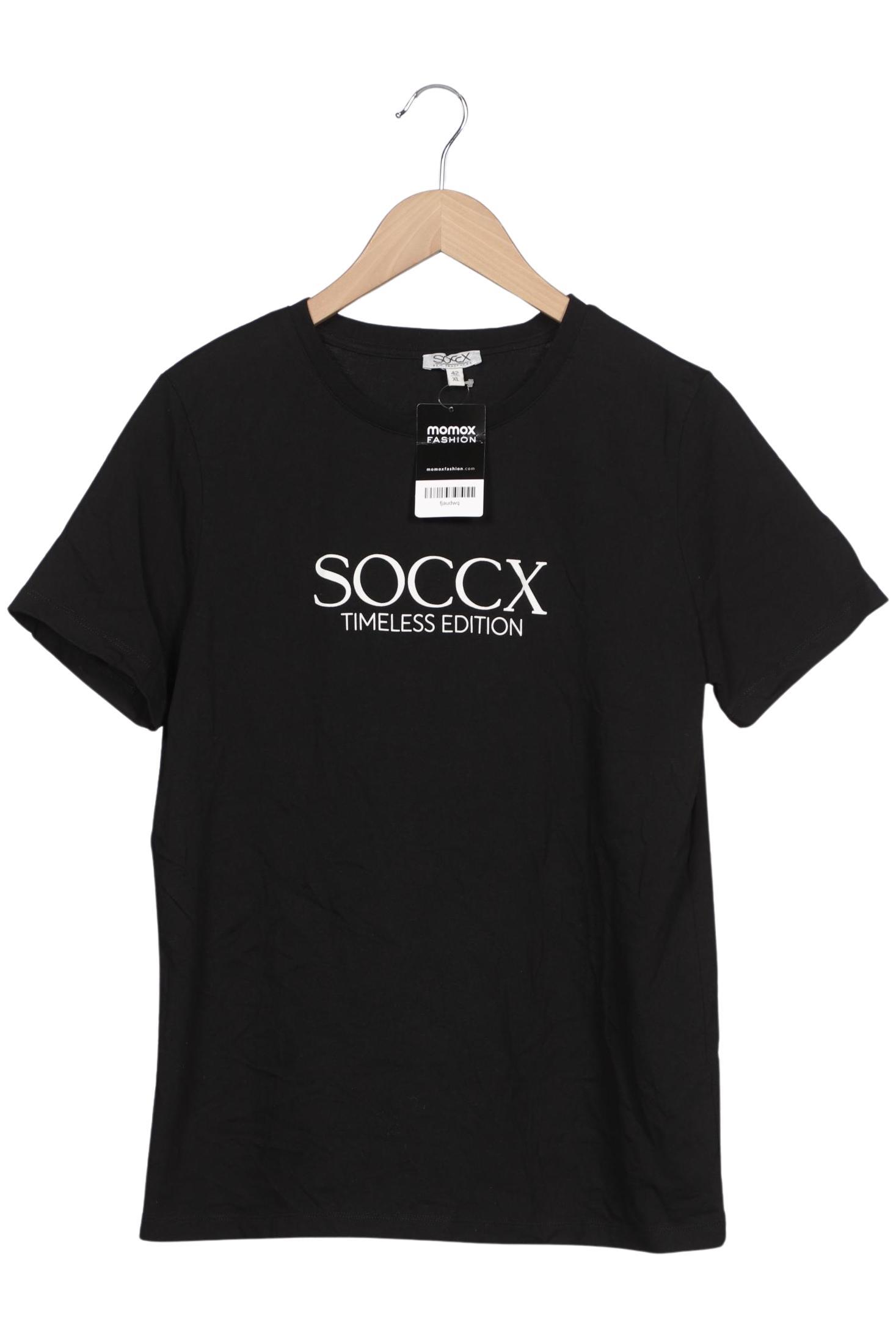 

Soccx Damen T-Shirt, schwarz, Gr. 42