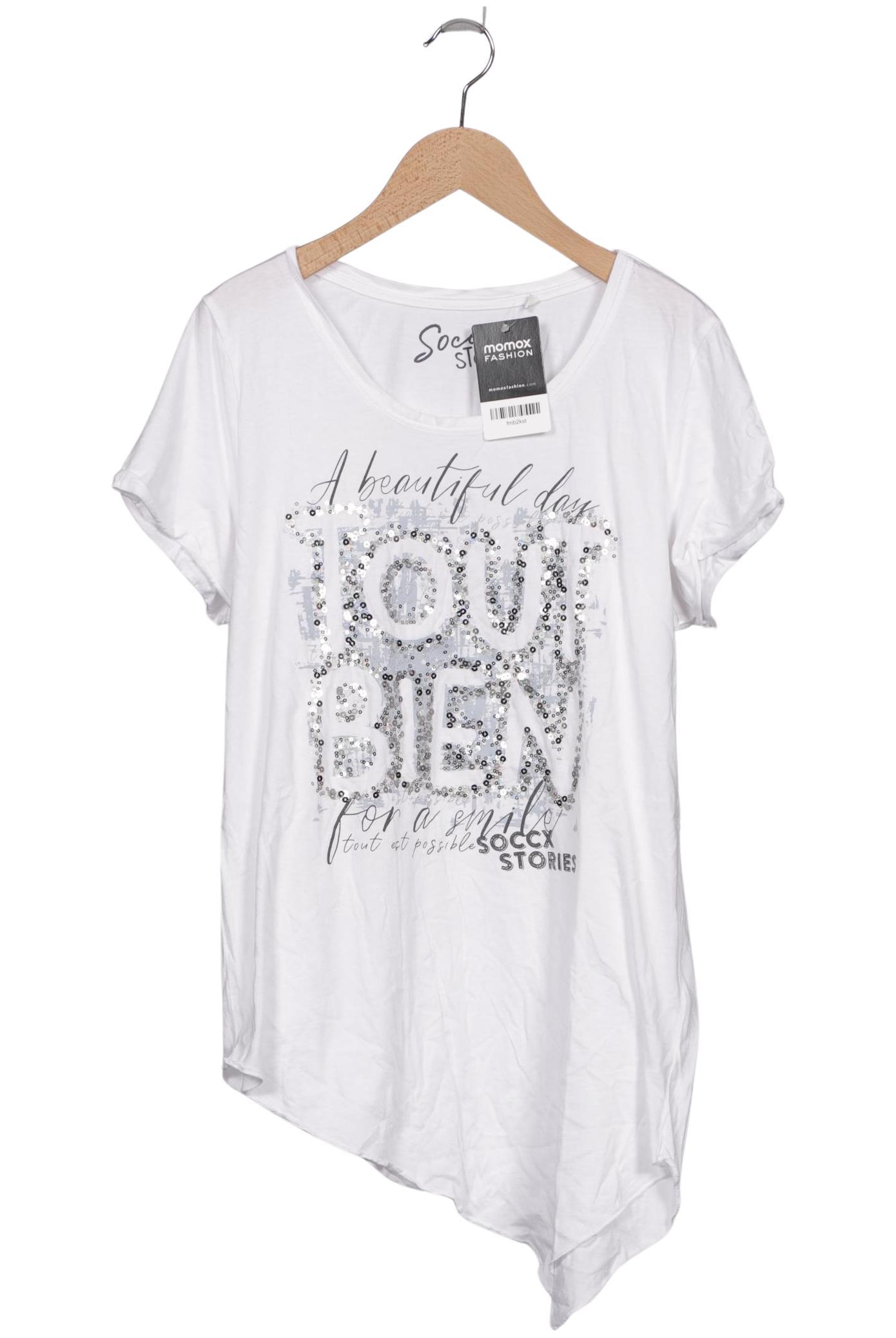 

Soccx Damen T-Shirt, weiß, Gr. 40