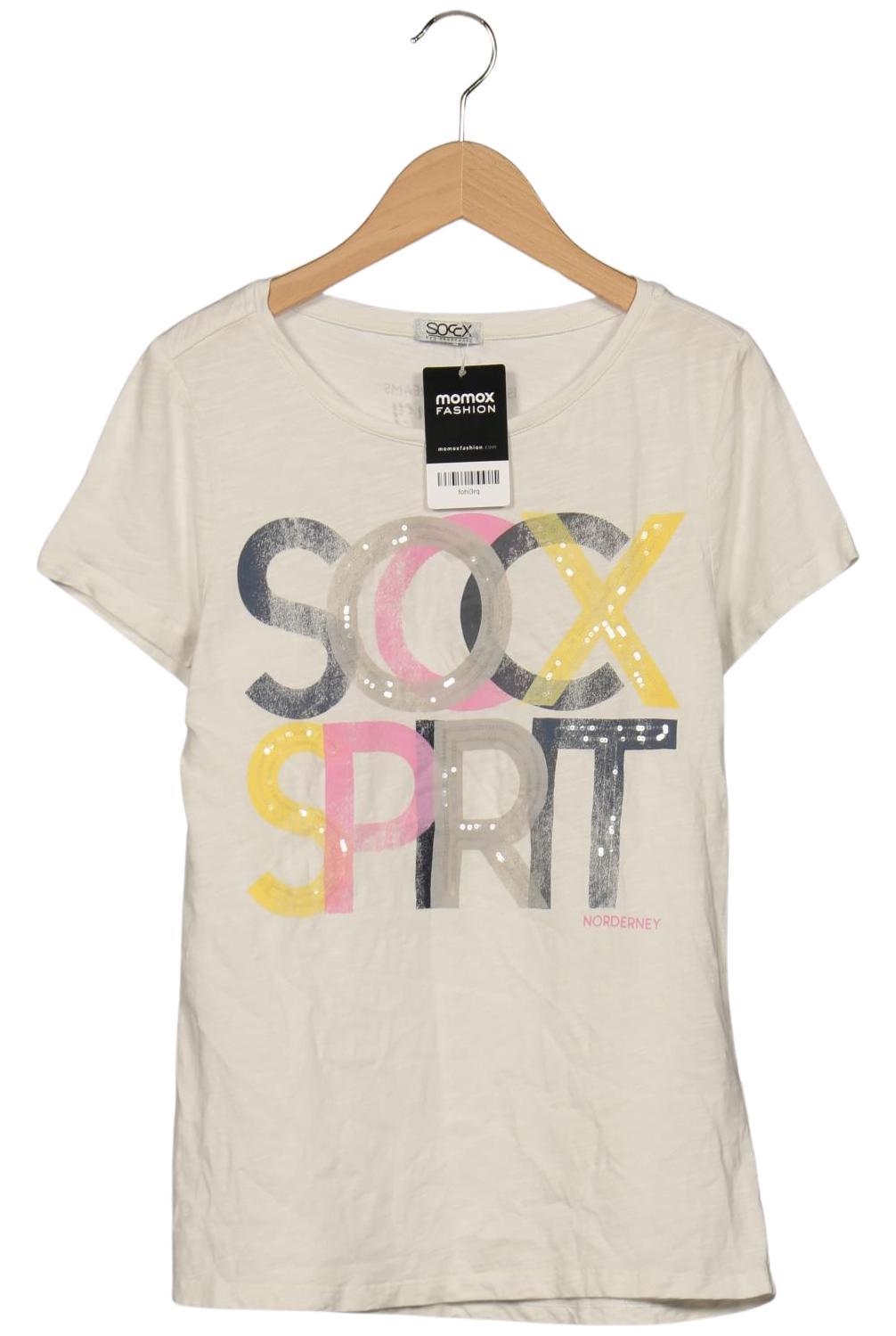 

Soccx Damen T-Shirt, weiß, Gr. 36