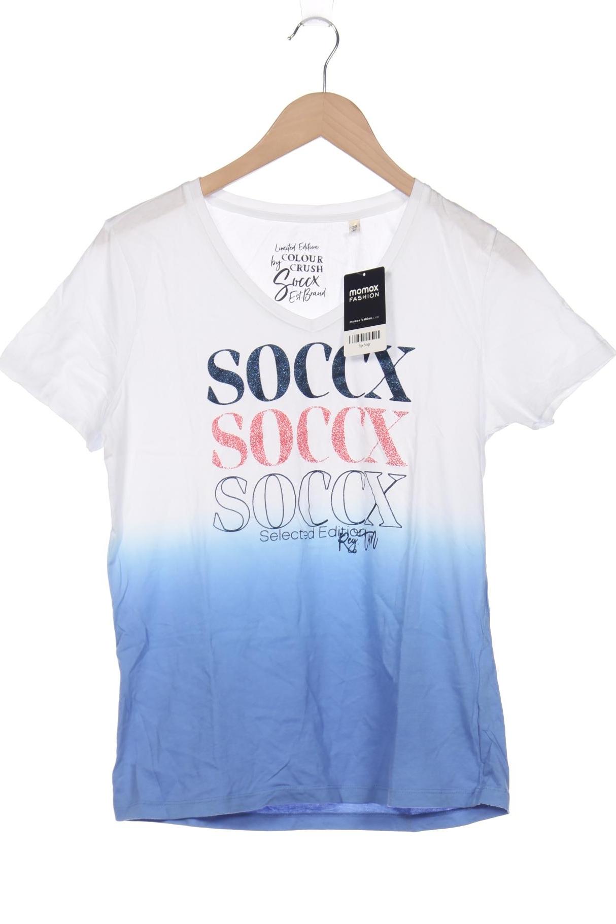 

Soccx Damen T-Shirt, blau, Gr. 38