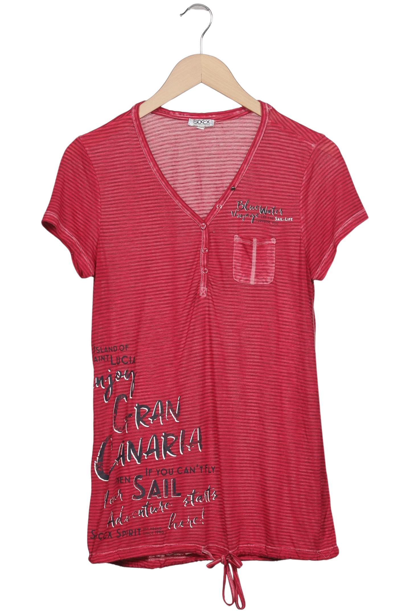 

Soccx Damen T-Shirt, rot, Gr. 38