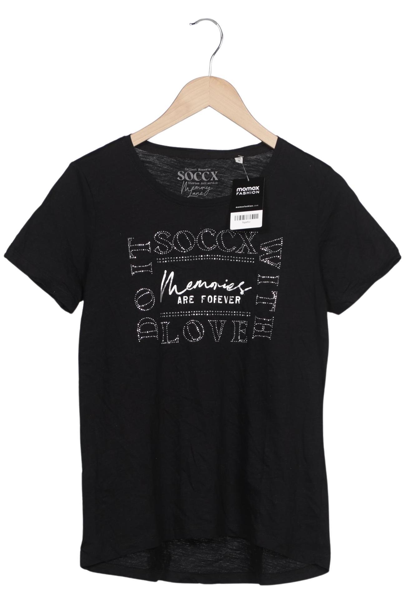 

Soccx Damen T-Shirt, schwarz, Gr. 38