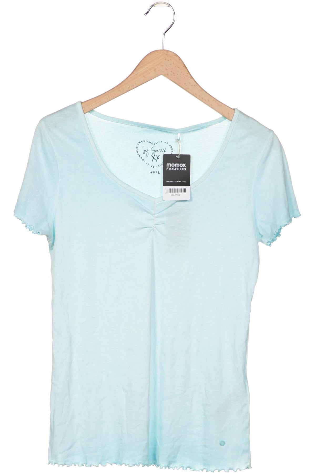 

Soccx Damen T-Shirt, hellblau, Gr. 40