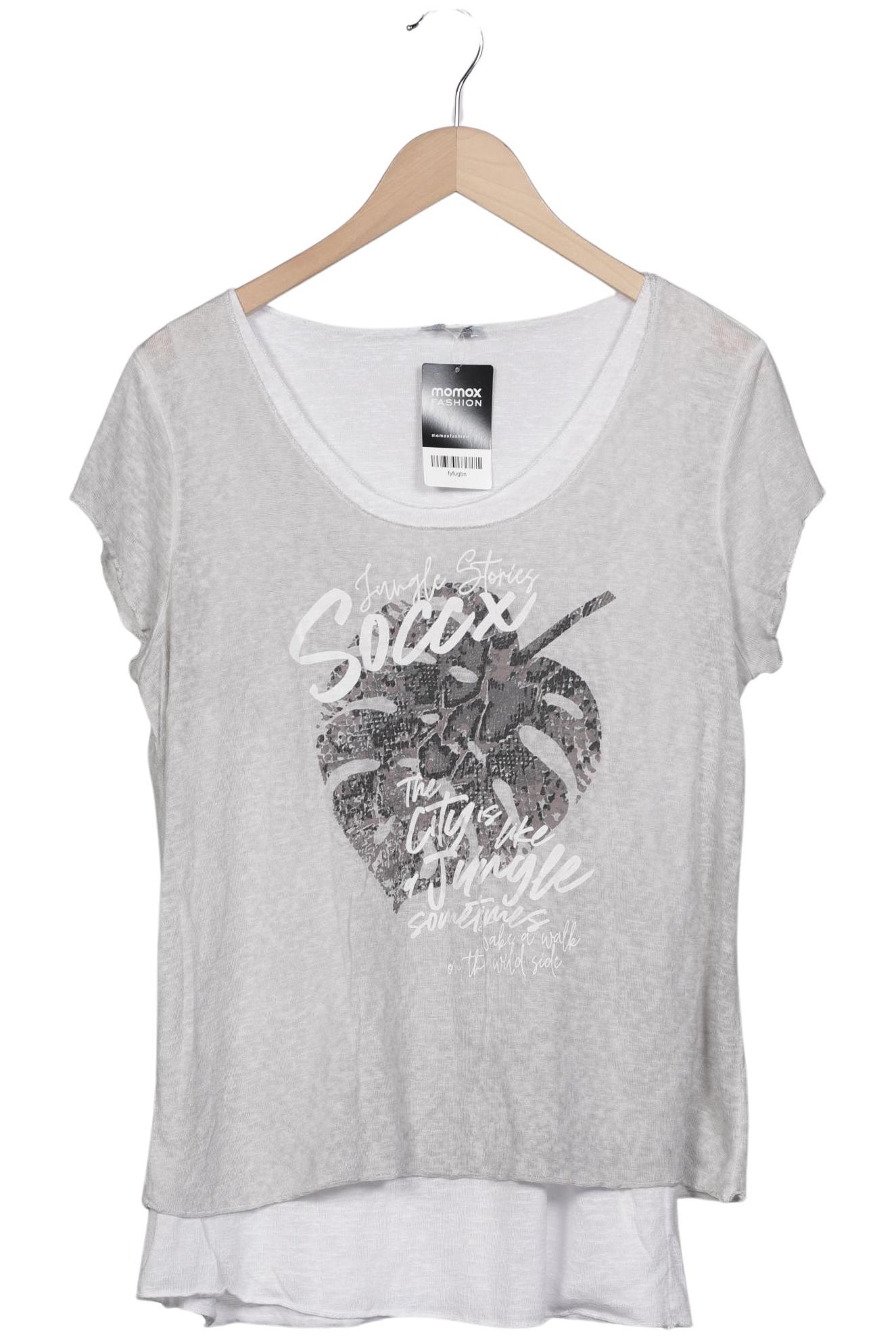 

Soccx Damen T-Shirt, grau, Gr. 42
