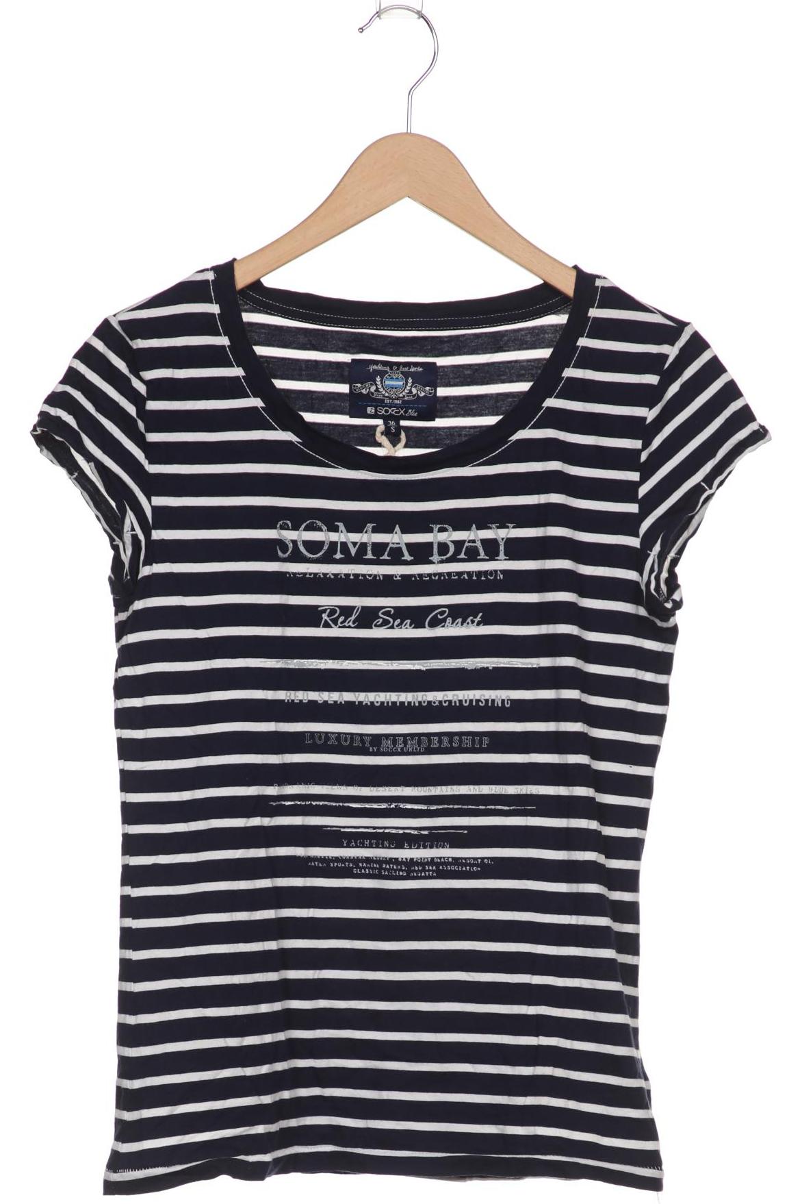

SOCCX Damen T-Shirt, marineblau