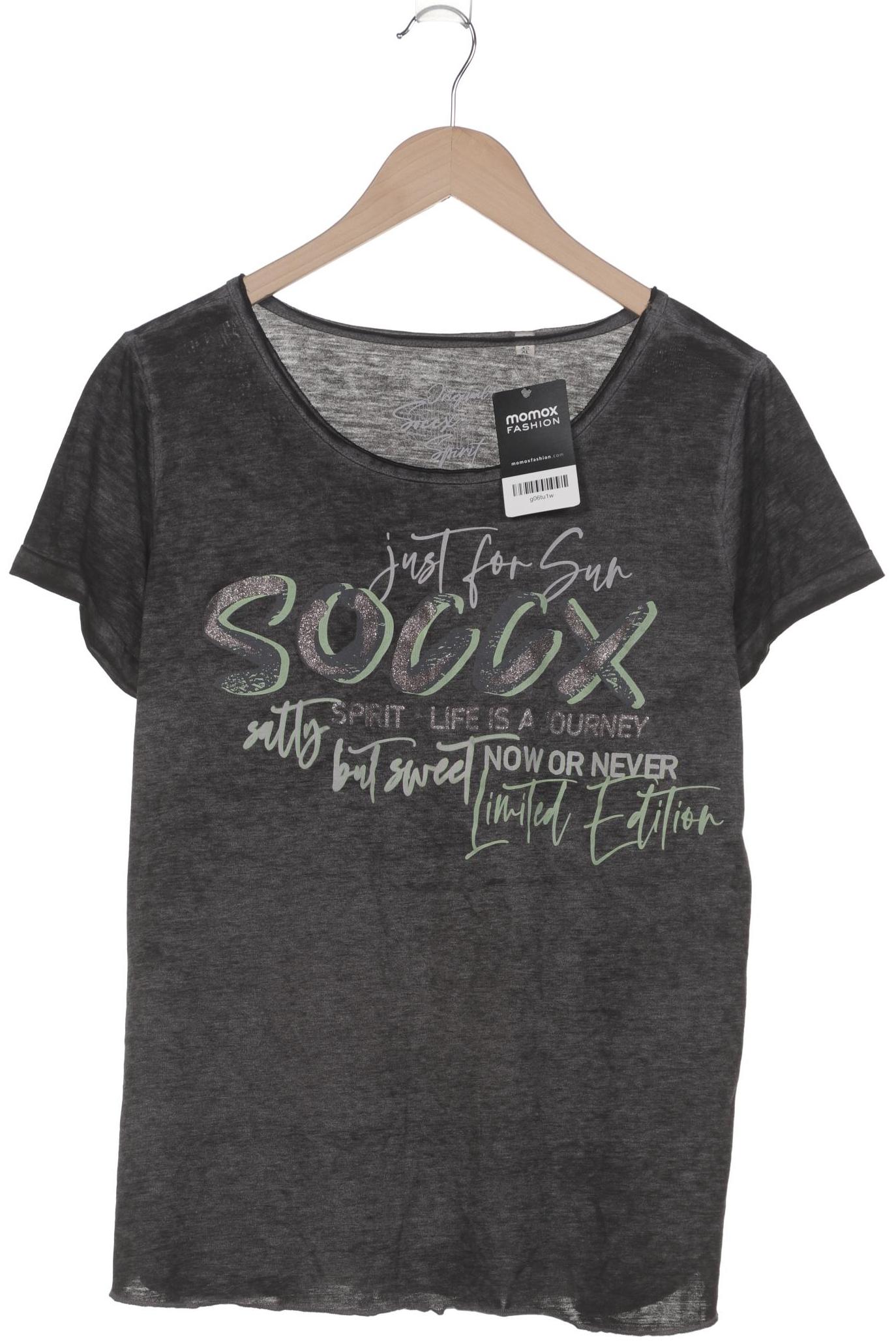 

Soccx Damen T-Shirt, grau, Gr. 42