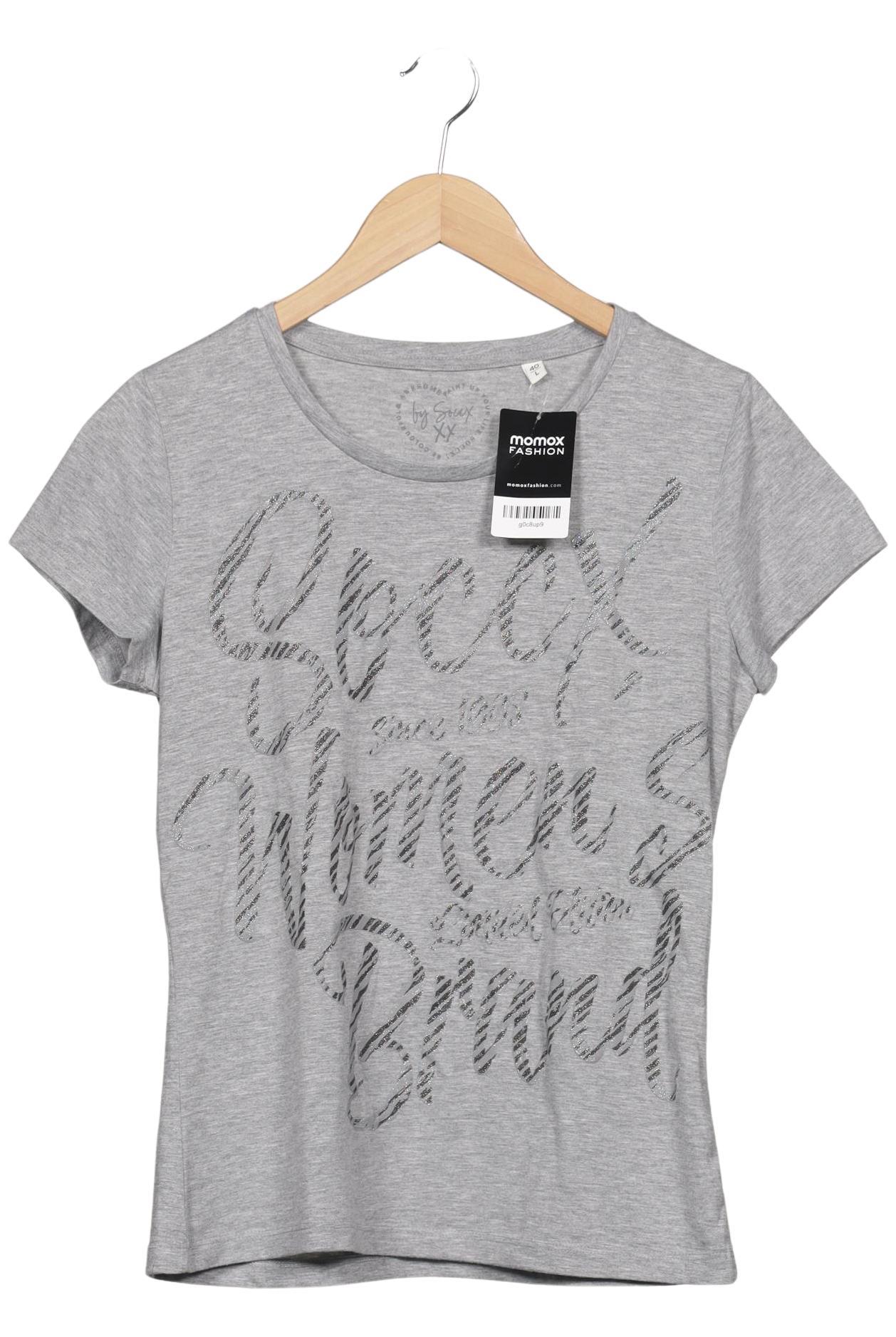 

Soccx Damen T-Shirt, grau, Gr. 40