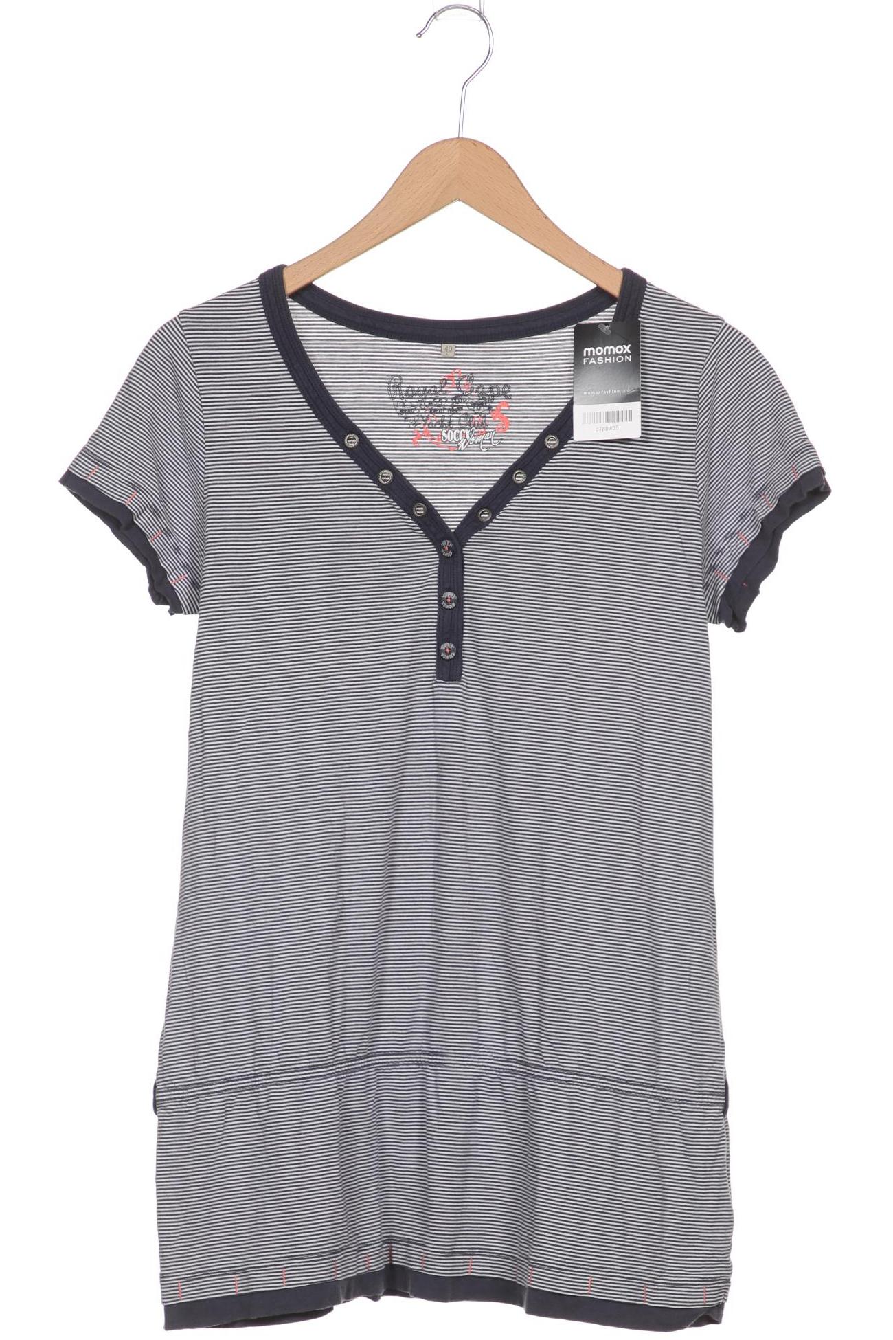 

Soccx Damen T-Shirt, marineblau, Gr. 40