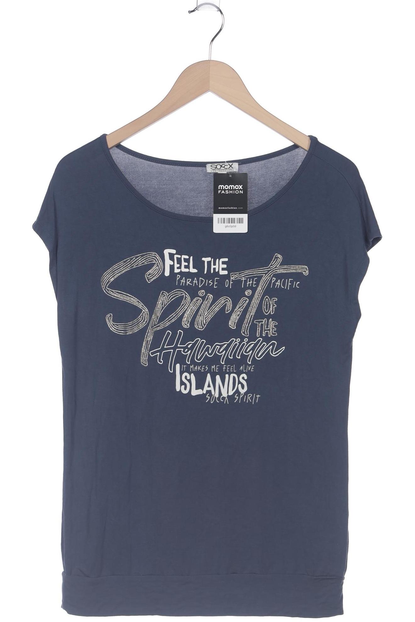 

Soccx Damen T-Shirt, marineblau, Gr. 38