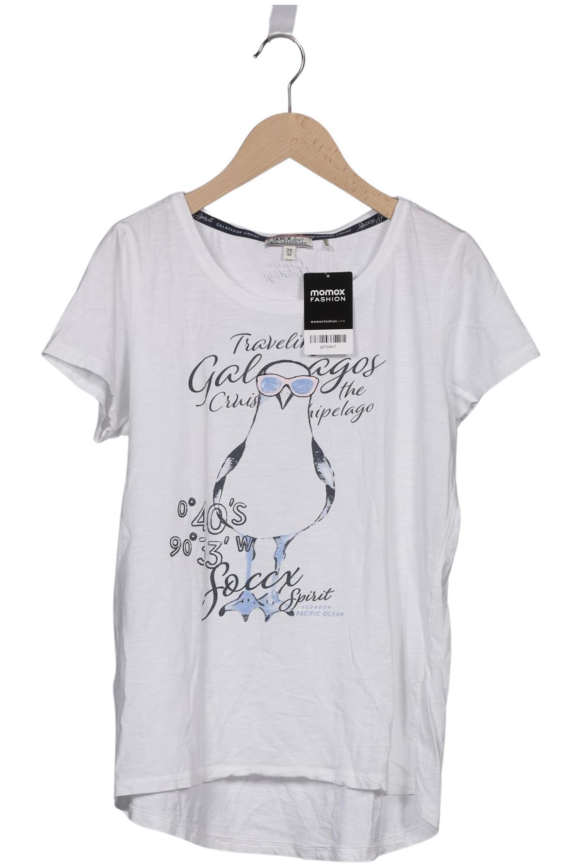 

Soccx Damen T-Shirt, weiß, Gr. 38