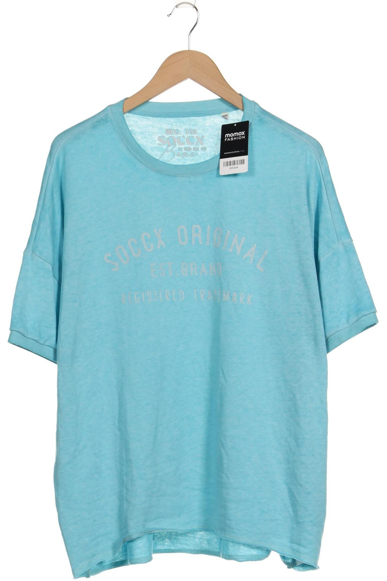 

Soccx Damen T-Shirt, hellblau, Gr. 46