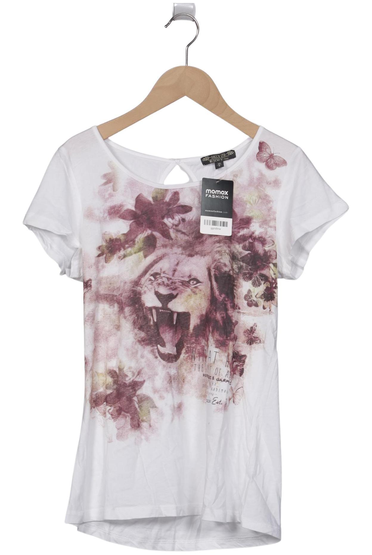

Soccx Damen T-Shirt, weiß, Gr. 36