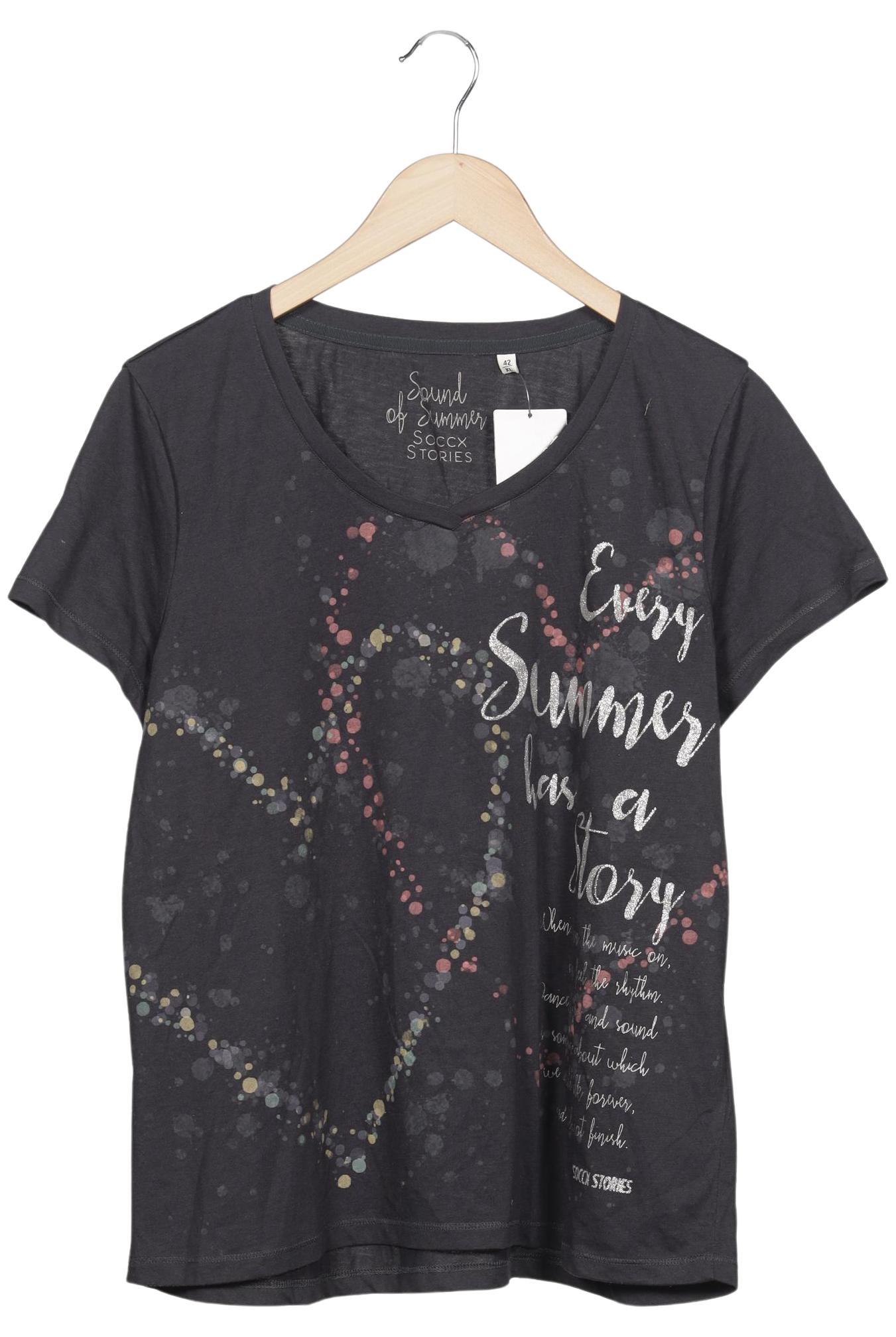 

Soccx Damen T-Shirt, grau, Gr. 42