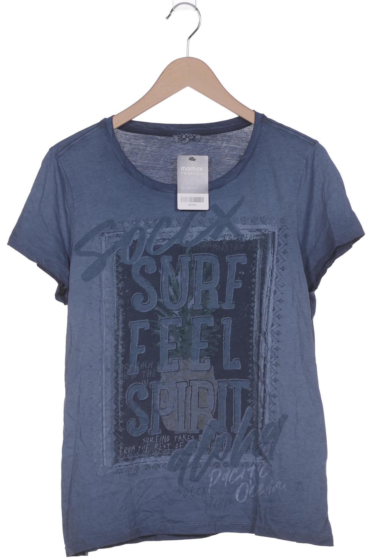 

Soccx Damen T-Shirt, marineblau, Gr. 42