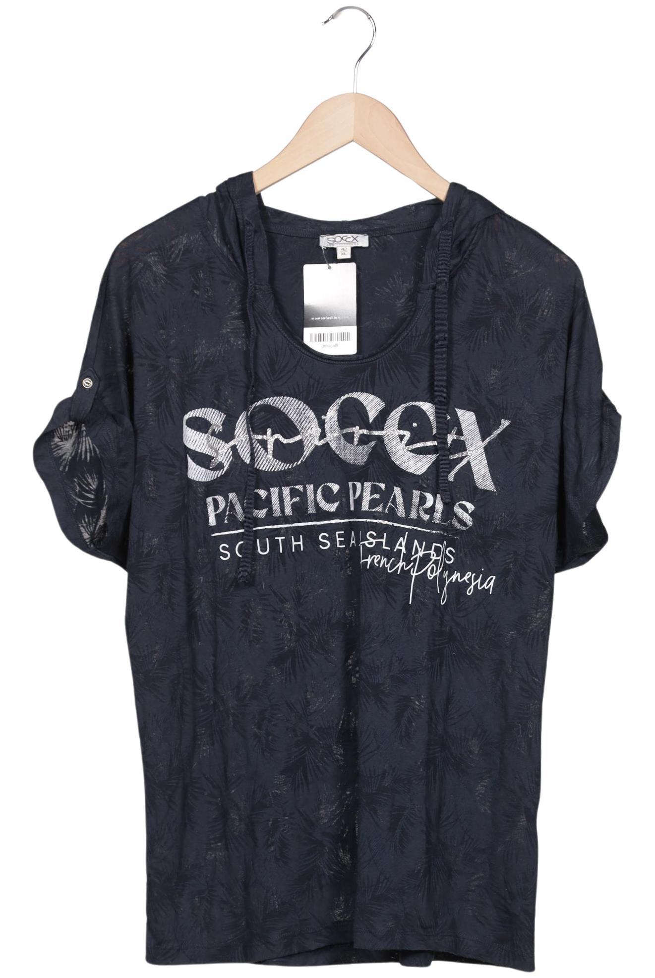 

Soccx Damen T-Shirt, marineblau, Gr. 42