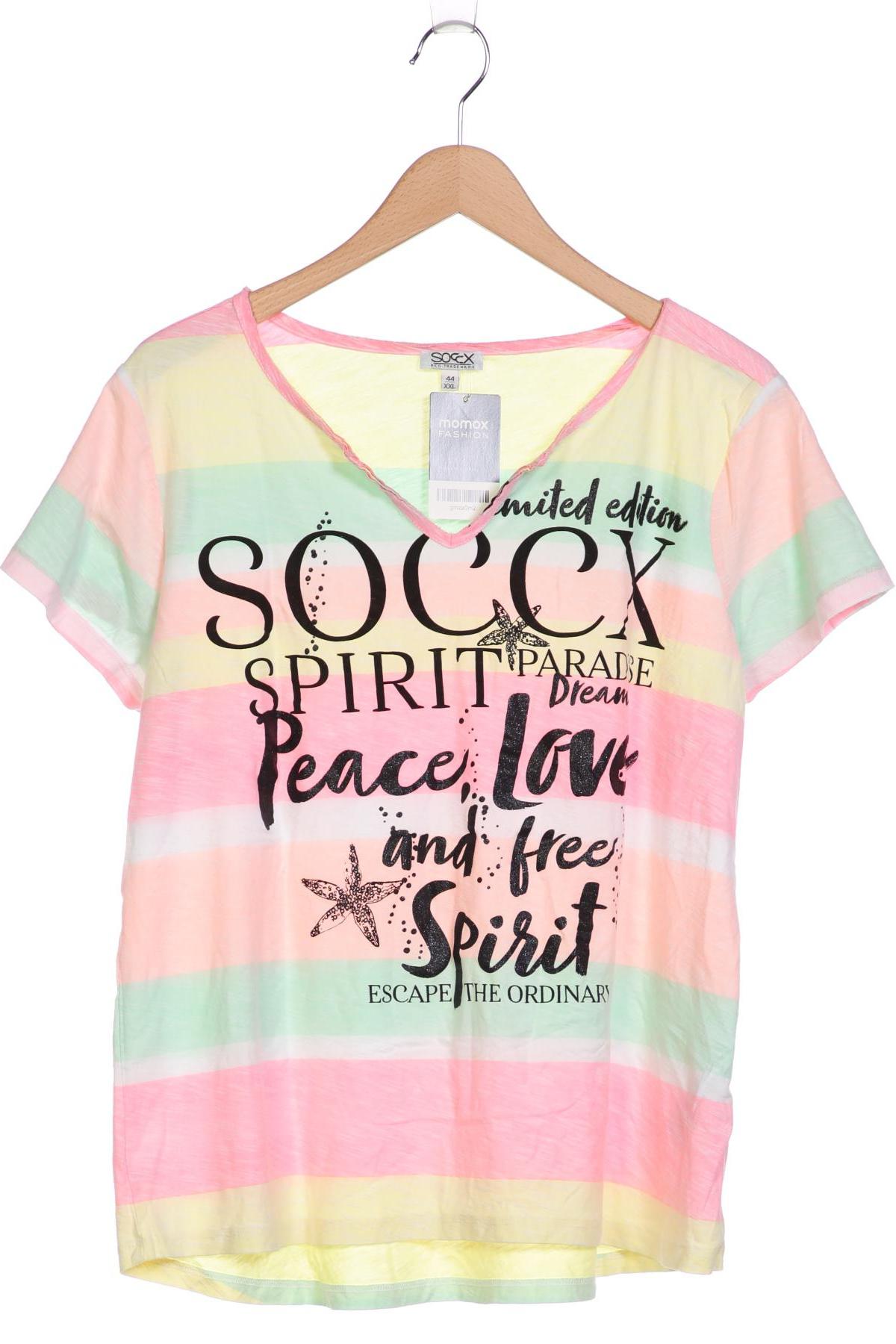 

Soccx Damen T-Shirt, mehrfarbig, Gr. 44