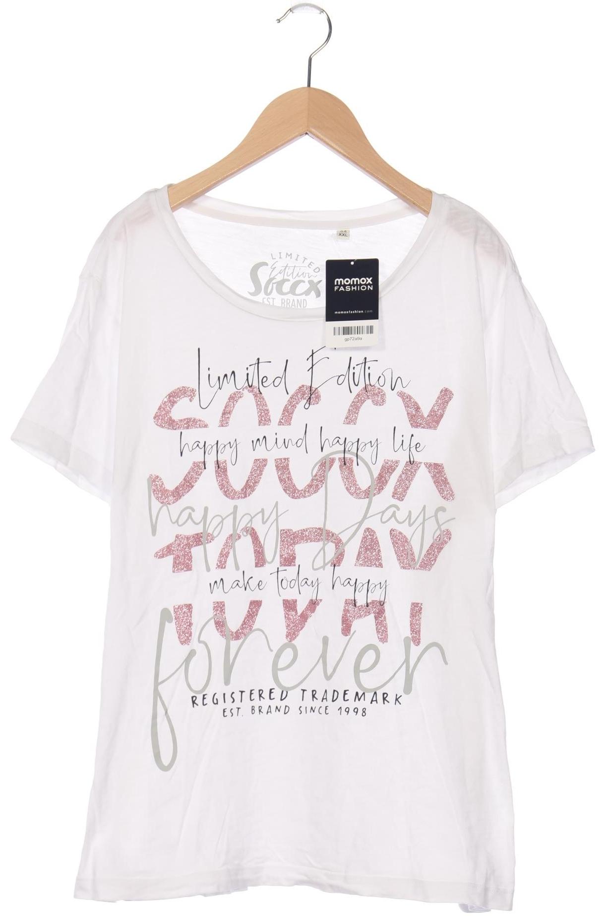 

Soccx Damen T-Shirt, weiß, Gr. 44