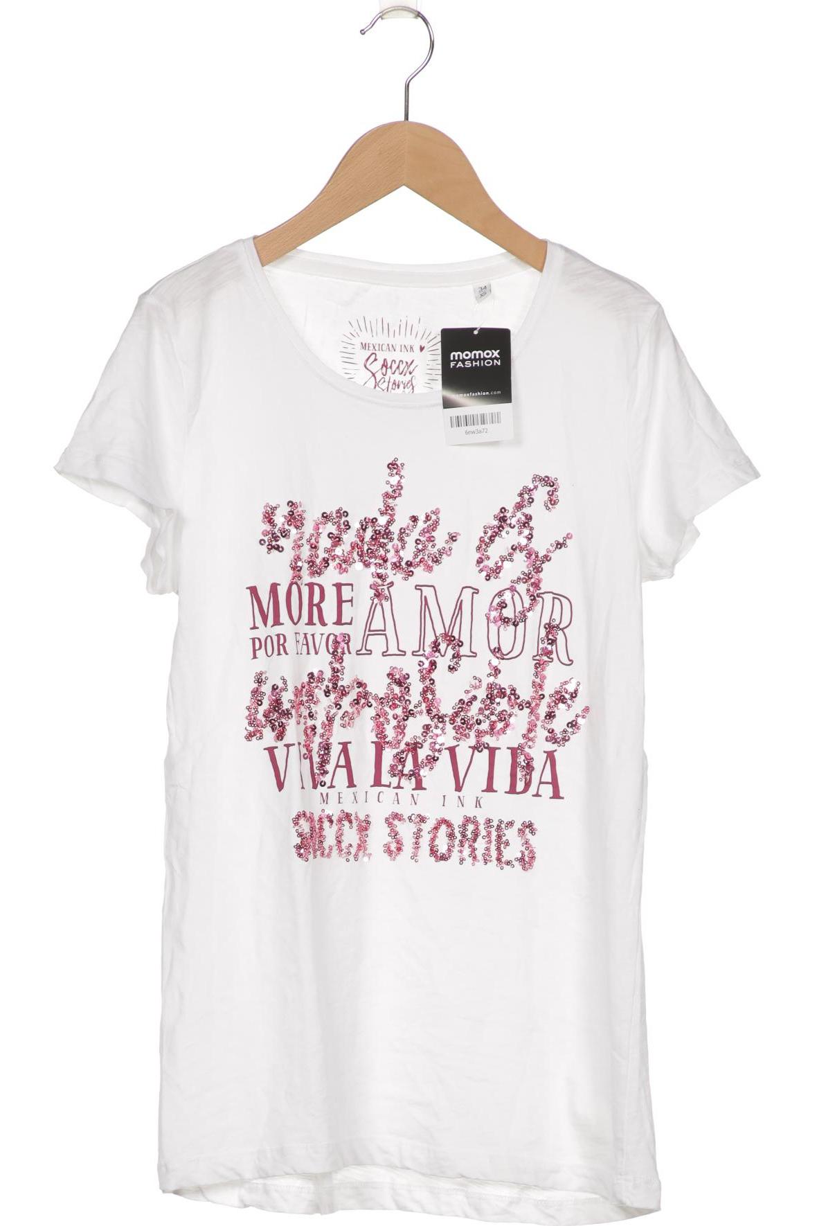

SOCCX Damen T-Shirt, weiß